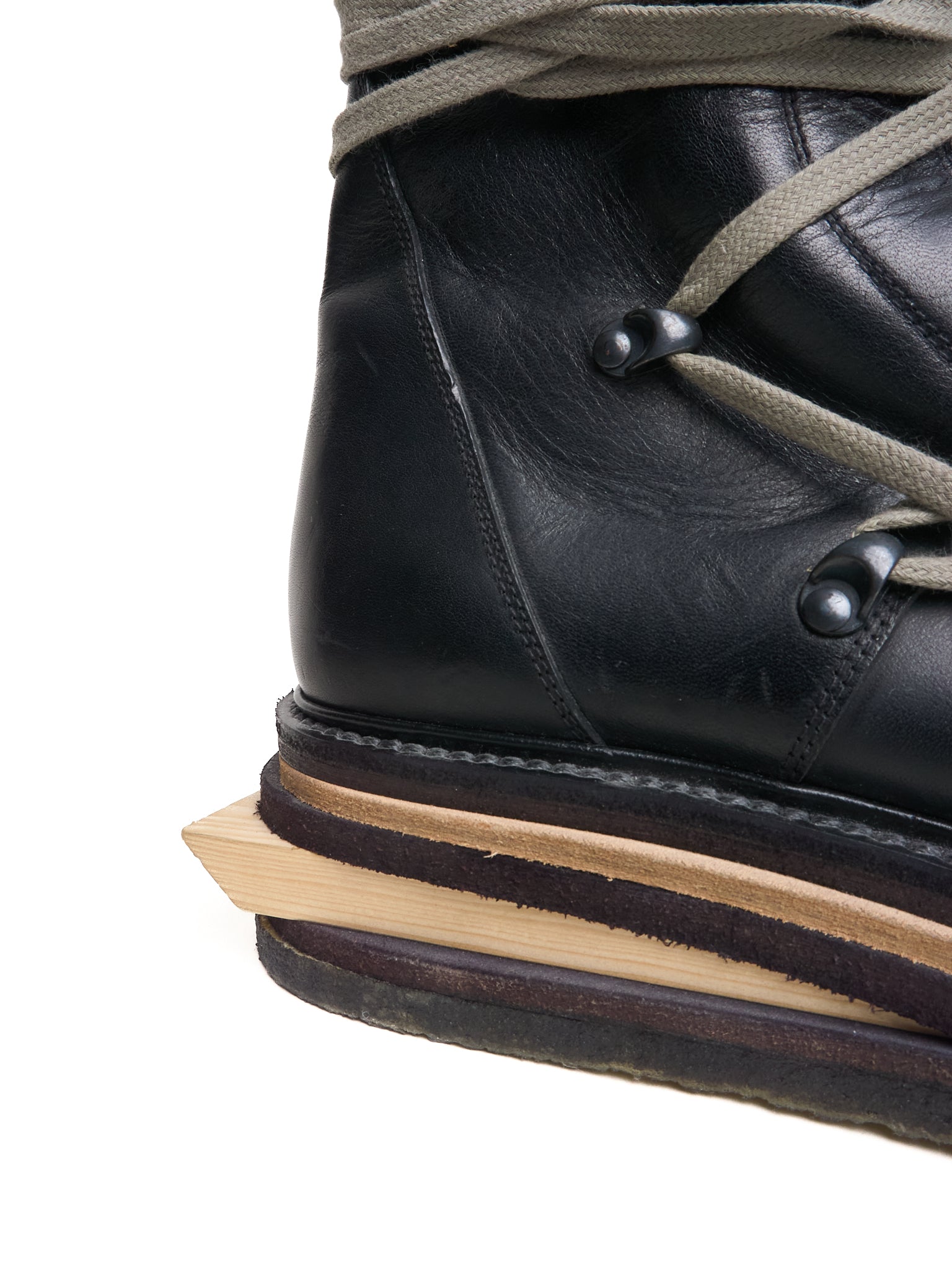 *SAMPLE* A/W17 Rick Owens Lego Platform Sole Pentagram Leather Boots