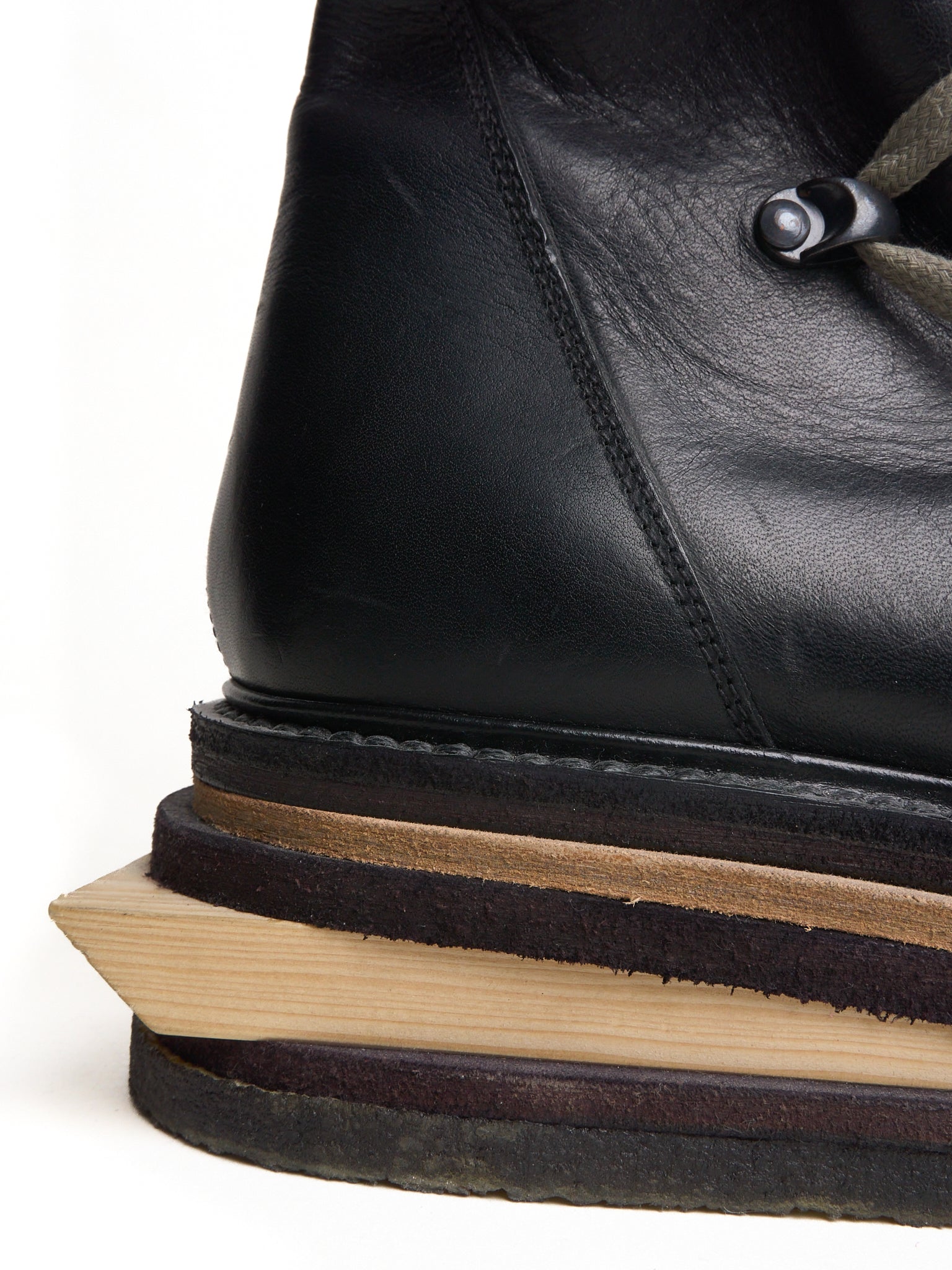 *SAMPLE* A/W17 Rick Owens Lego Platform Sole Pentagram Leather Boots