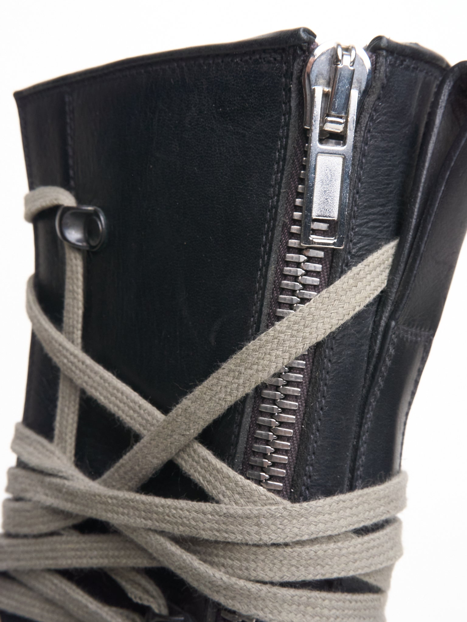 *SAMPLE* A/W17 Rick Owens Lego Platform Sole Pentagram Leather Boots