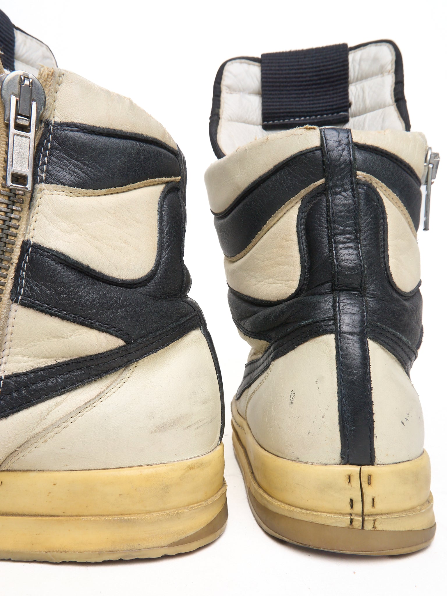 A/W06 Rick Owens "DUSTULATOR" 'Reverse Oreo' Dunk Leather Sneakers