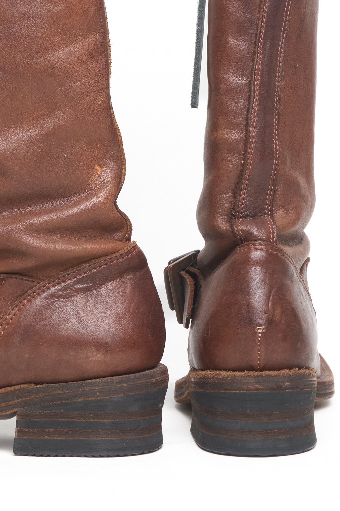 Ballet Isamu Katayama Backlash Tall Brown Leather Boots