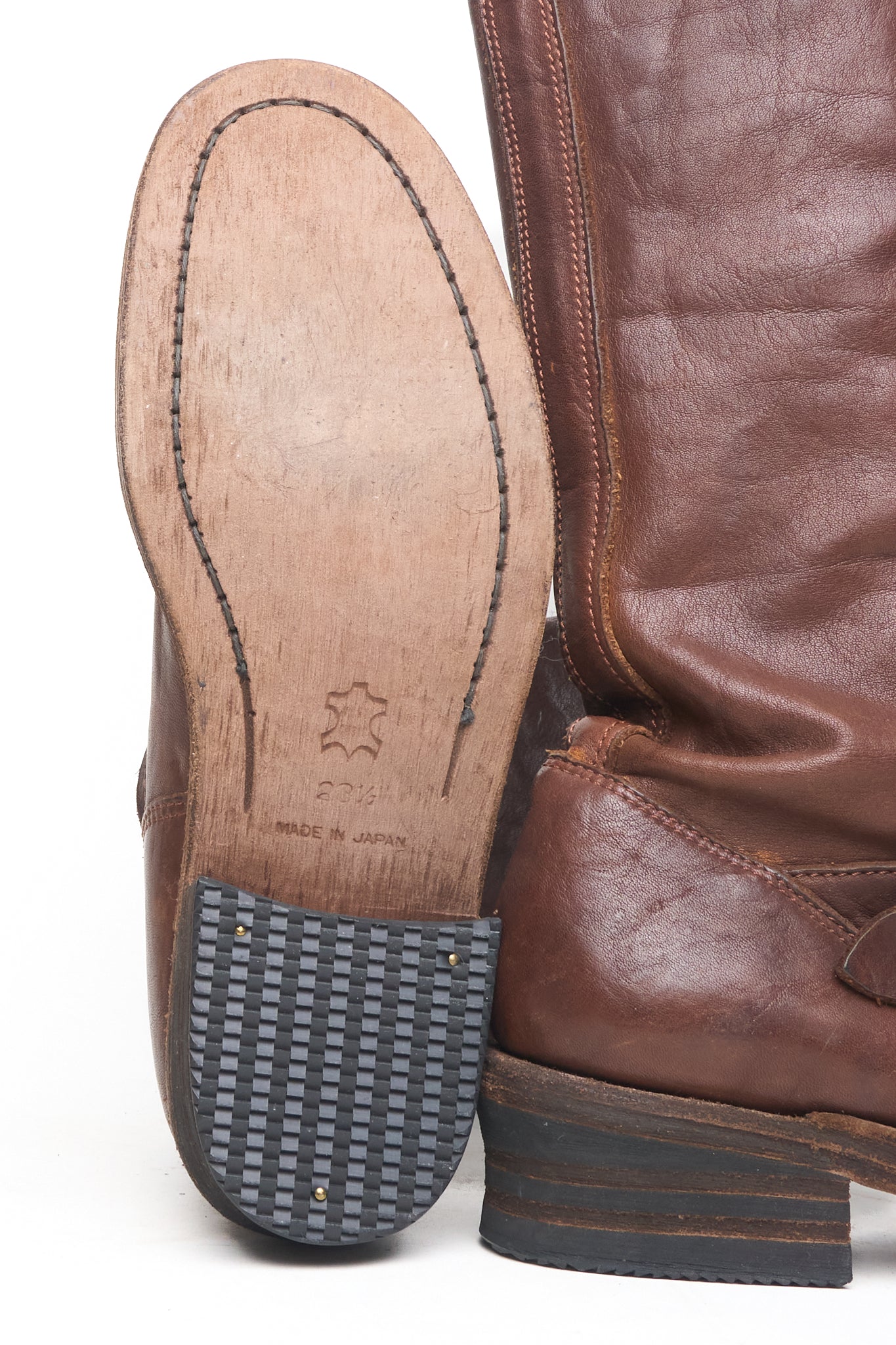 Ballet Isamu Katayama Backlash Tall Brown Leather Boots