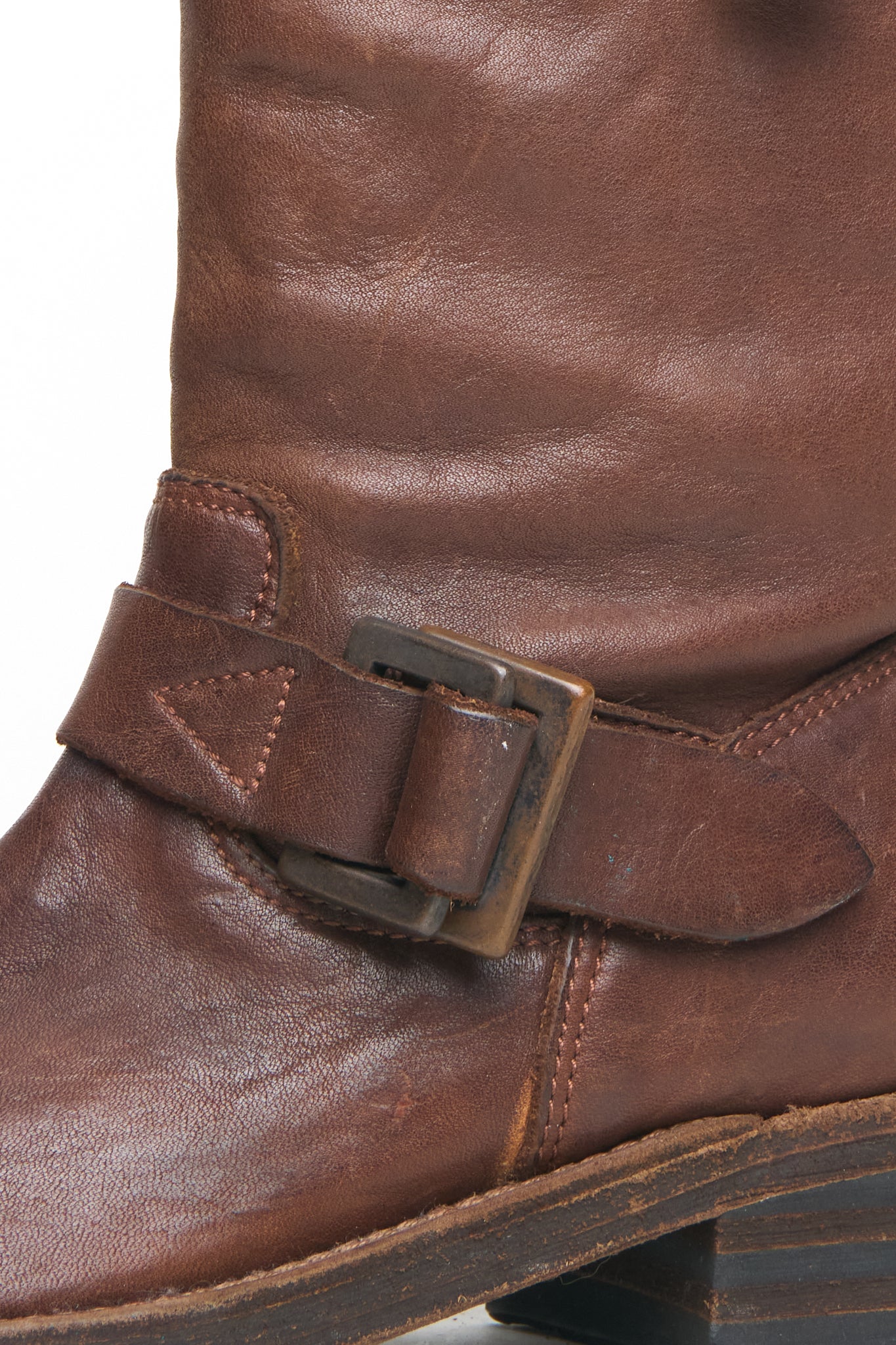 Ballet Isamu Katayama Backlash Tall Brown Leather Boots