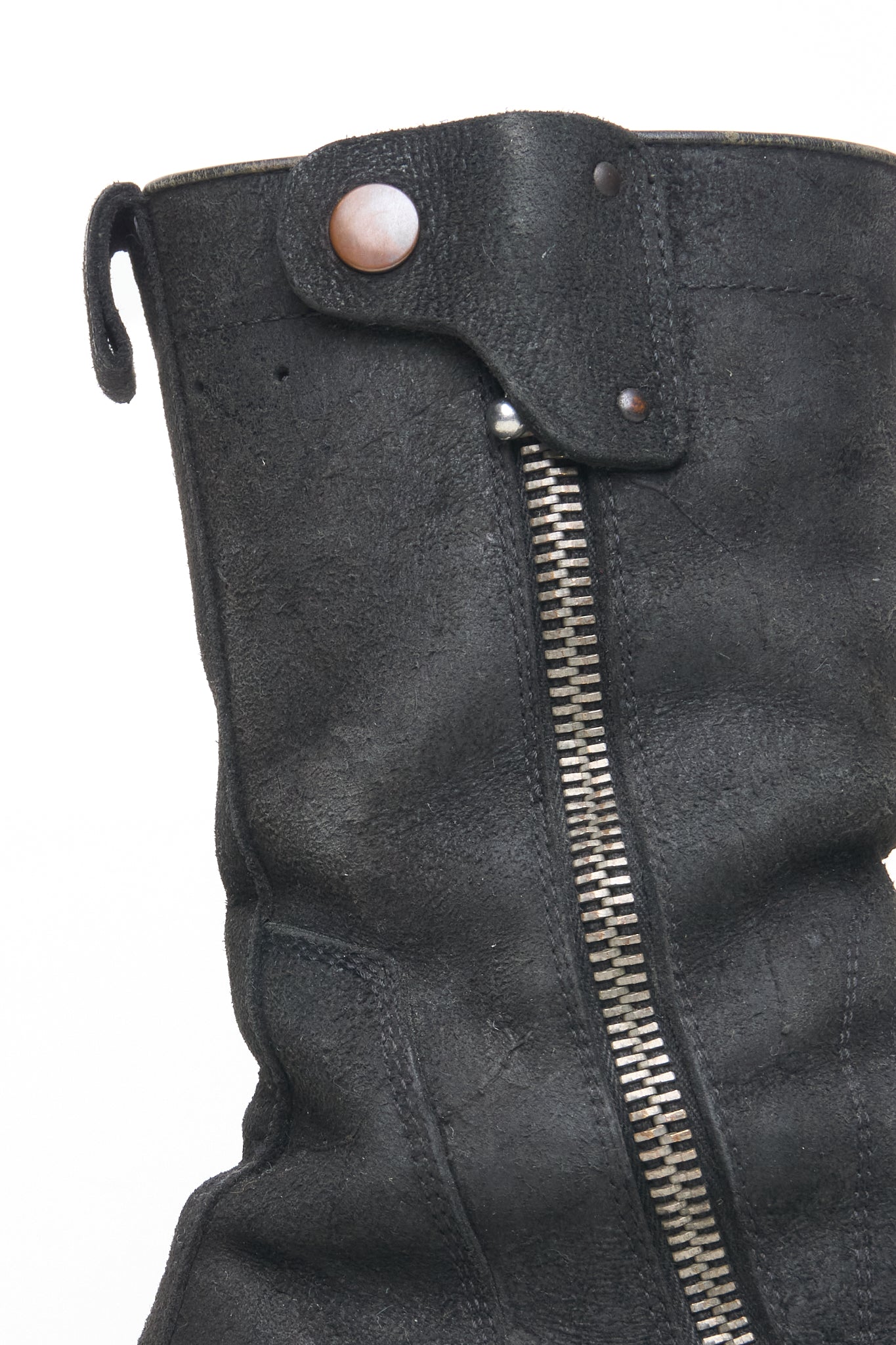 A/W09 Rick Owens "CRUST" Side Zip Reverse Cow Leather Creeper Boots