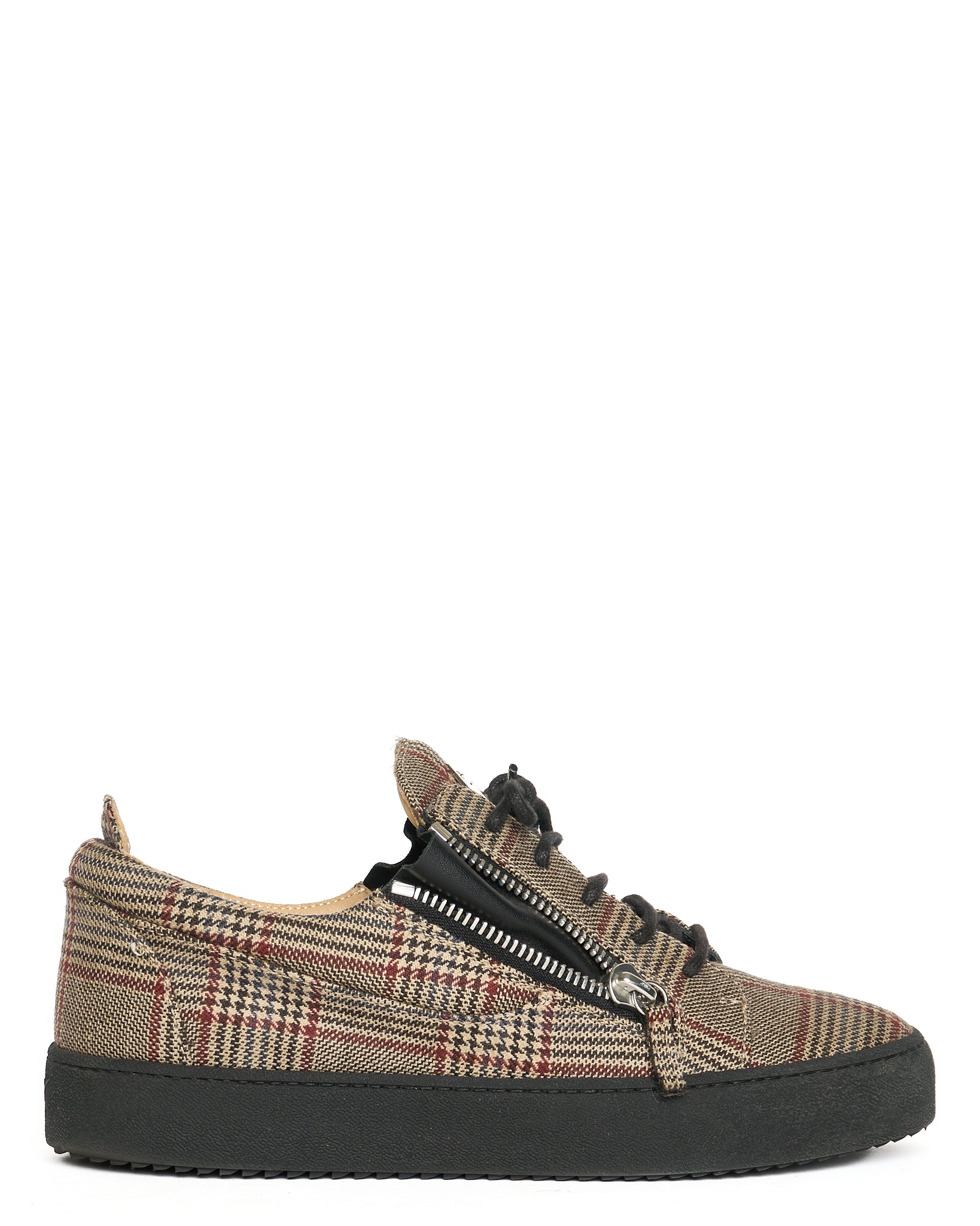 Giuseppe Zanotti Frankie Check-Pattern Low-Top Sneakers