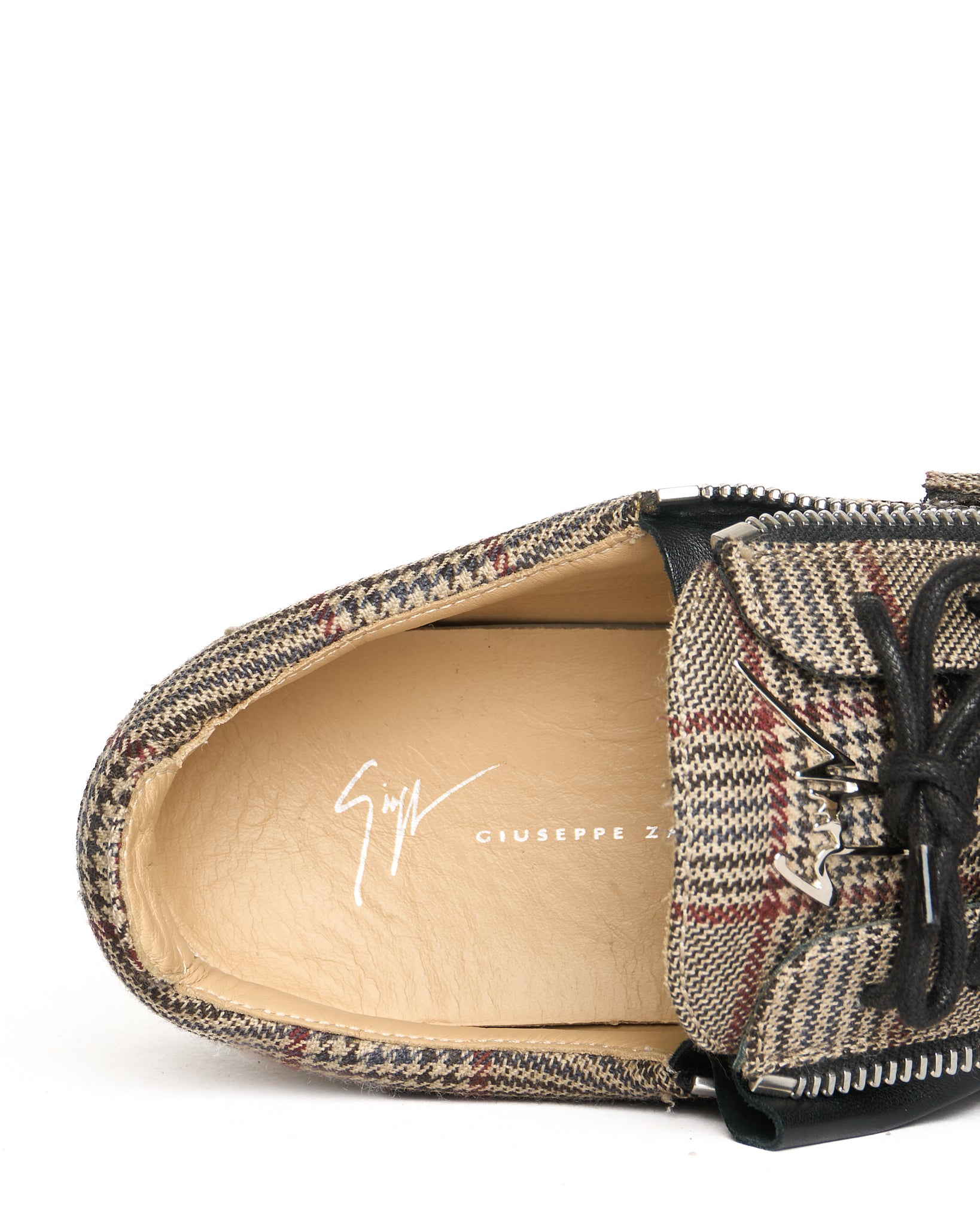 Giuseppe Zanotti Frankie Check-Pattern Low-Top Sneakers