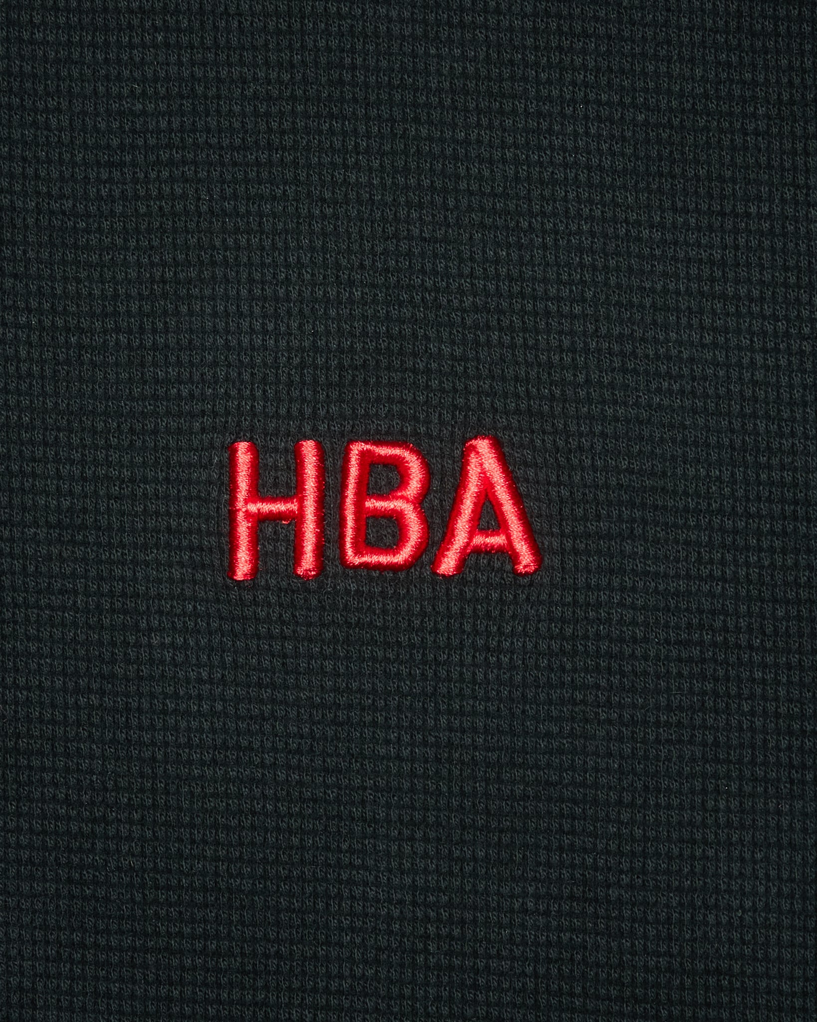 HOOD BY AIR Embroidered Logo Double Logo Sleeveless Waffle Knit Shirt