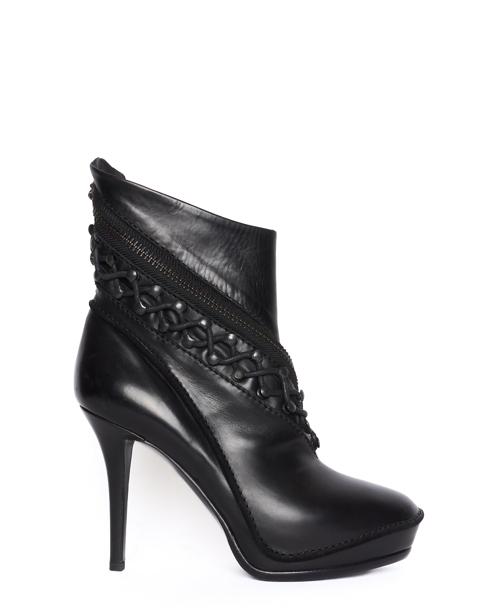 Haider Ackermann Braided Tornado Zip Stiletto Heeled Boot