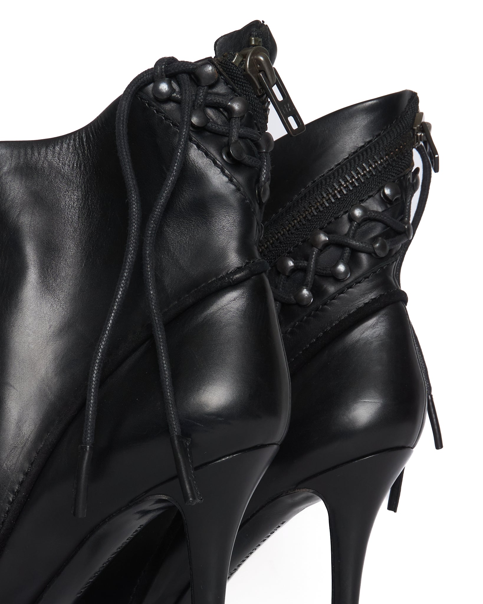 Haider Ackermann Braided Tornado Zip Stiletto Heeled Boot