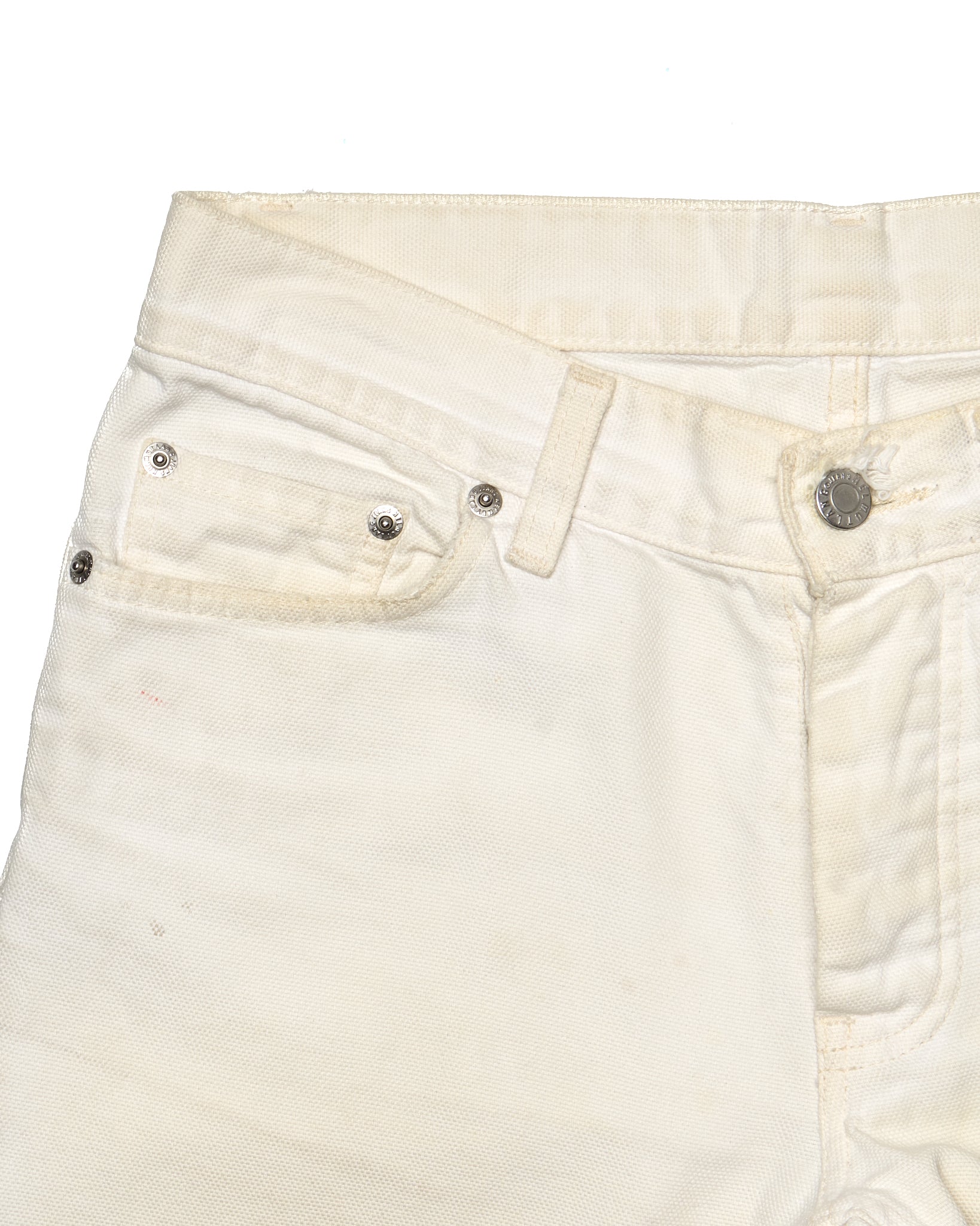Helmut Lang 1999 Ivory Cotton Cargo Denim