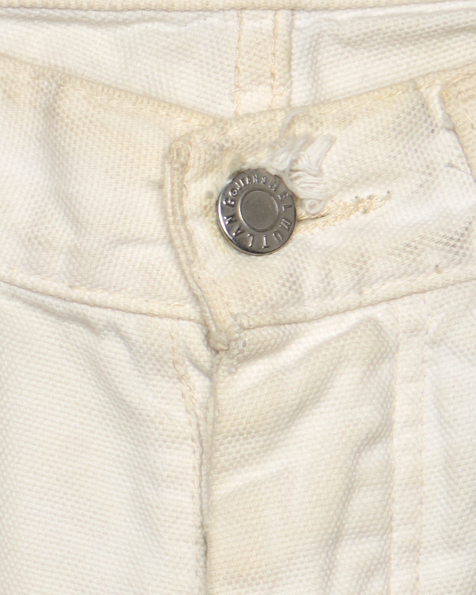 Helmut Lang 1999 Ivory Cotton Cargo Denim