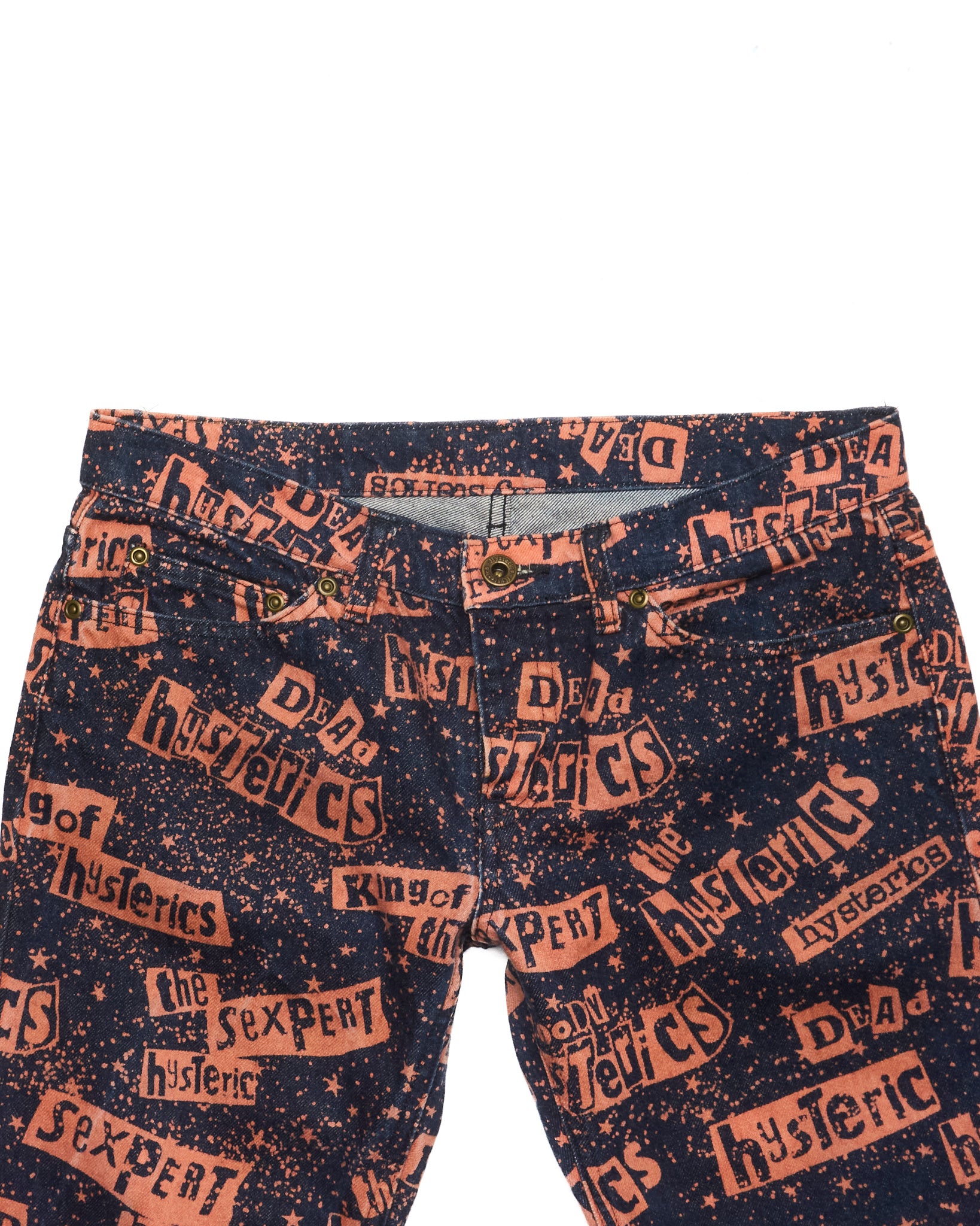 Hysteric Glamour Cut-Collage Typography Pants