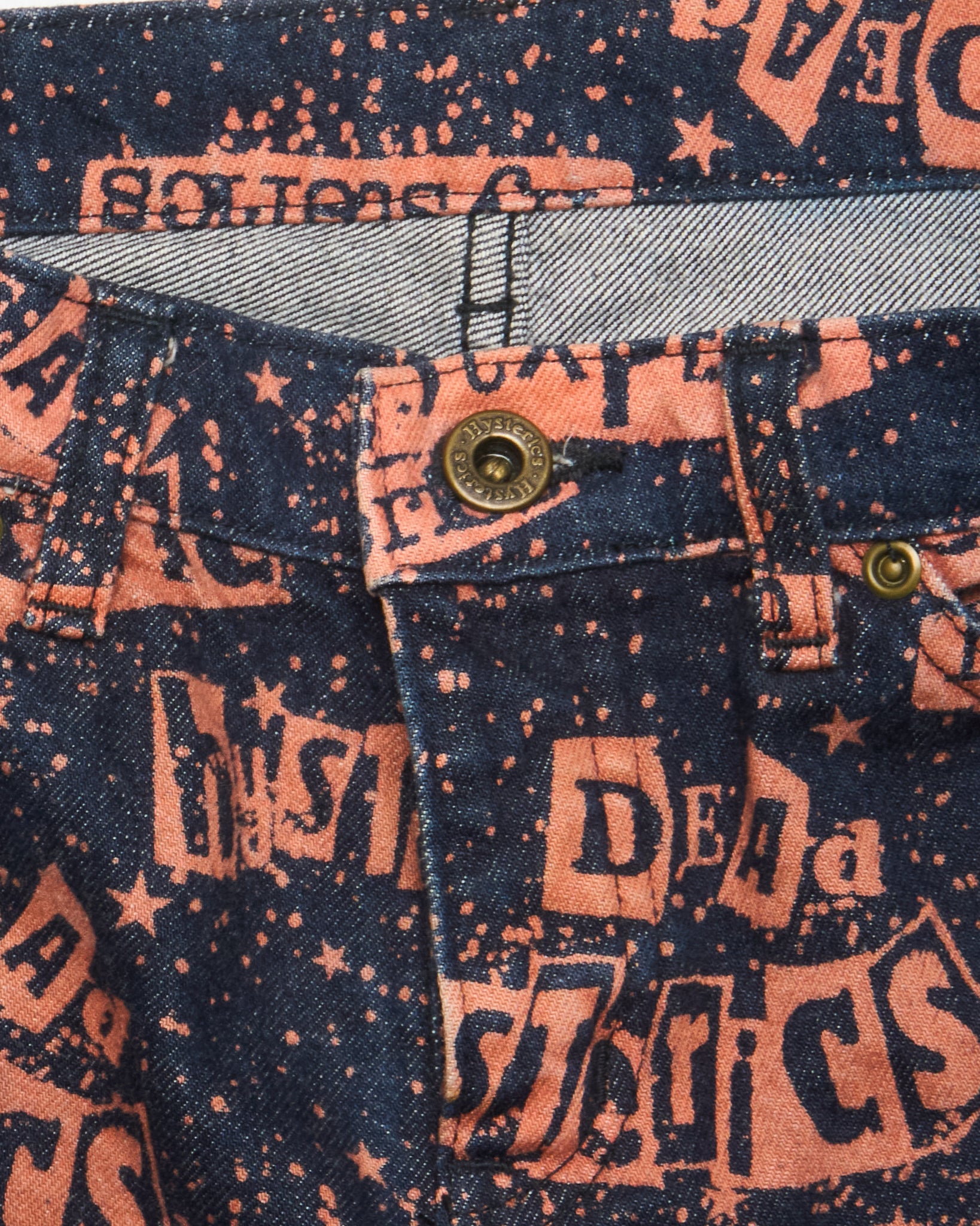 Hysteric Glamour Cut-Collage Typography Pants