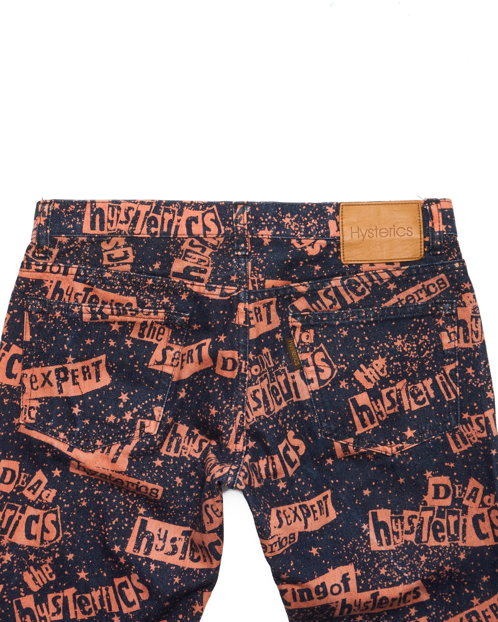 Hysteric Glamour Cut-Collage Typography Pants