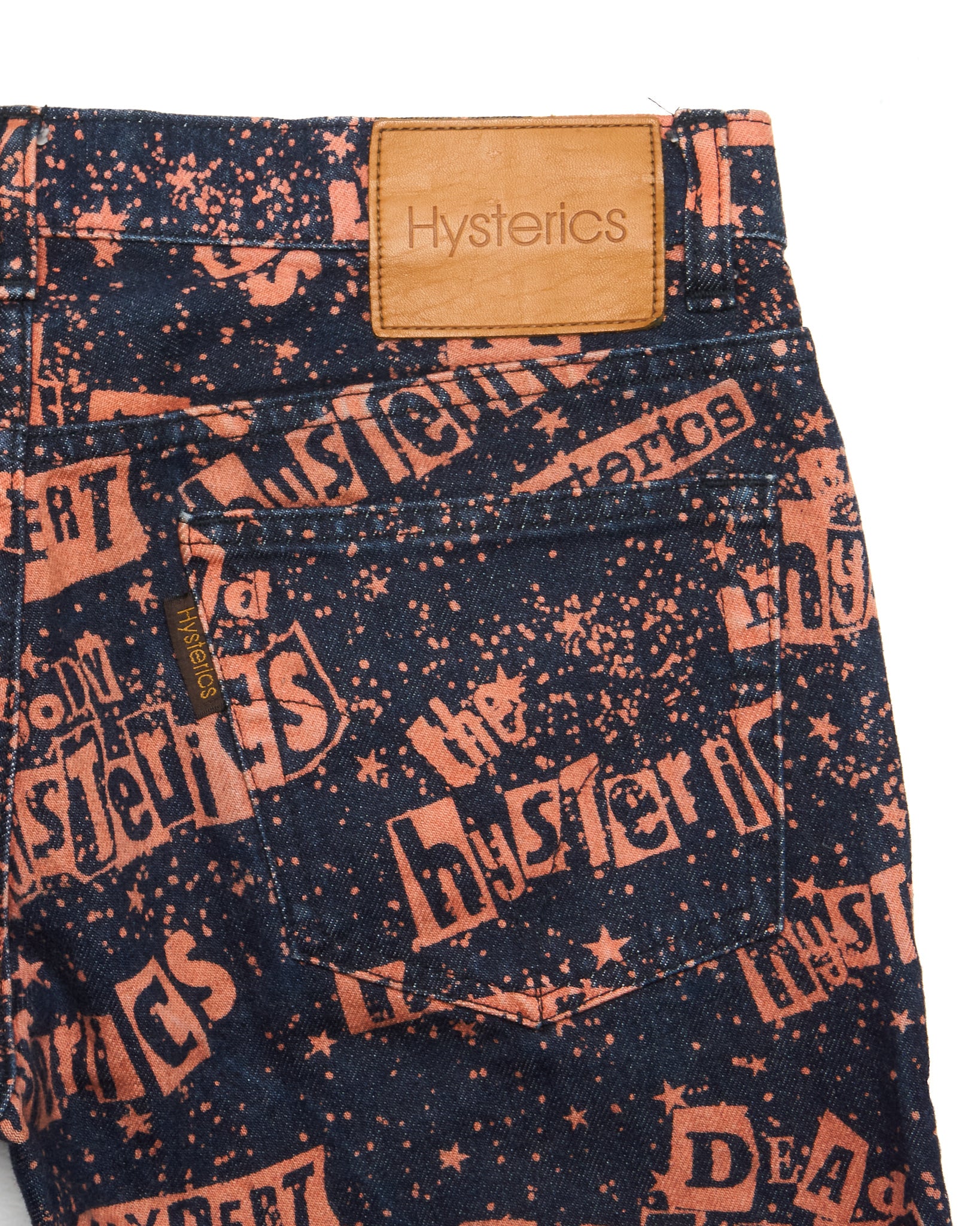 Hysteric Glamour Cut-Collage Typography Pants