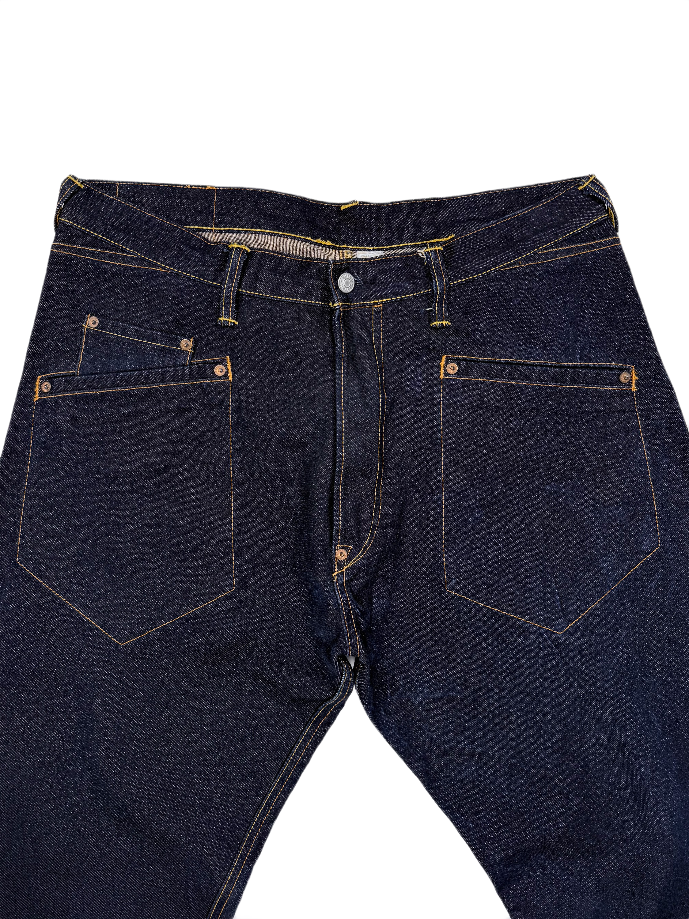 Early 00s EVISU Spiral Selvedge Seagull Jeans