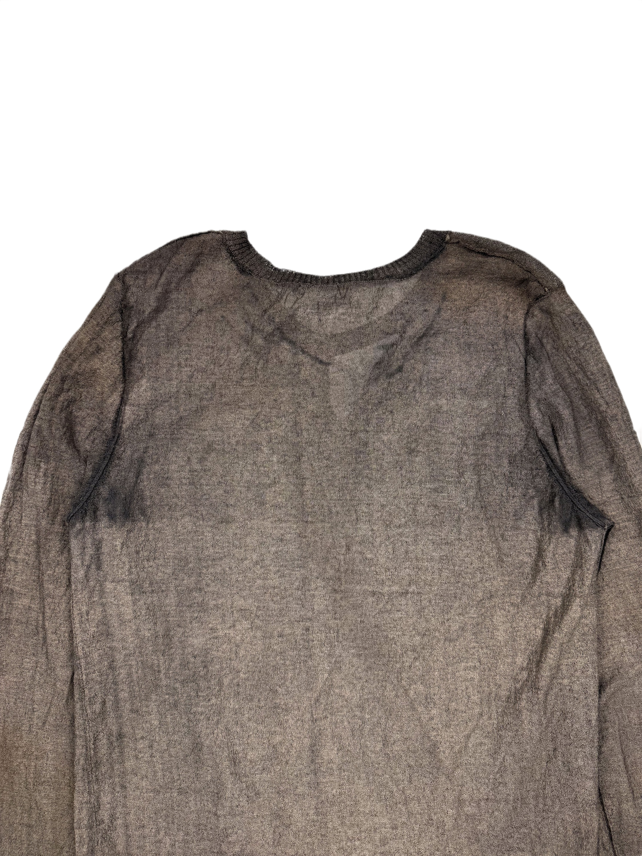 DEEPTI Collection °014-015 ‘K-034 999/925’ Oxidized .999 Silver Open Neck Knit Long-sleeves