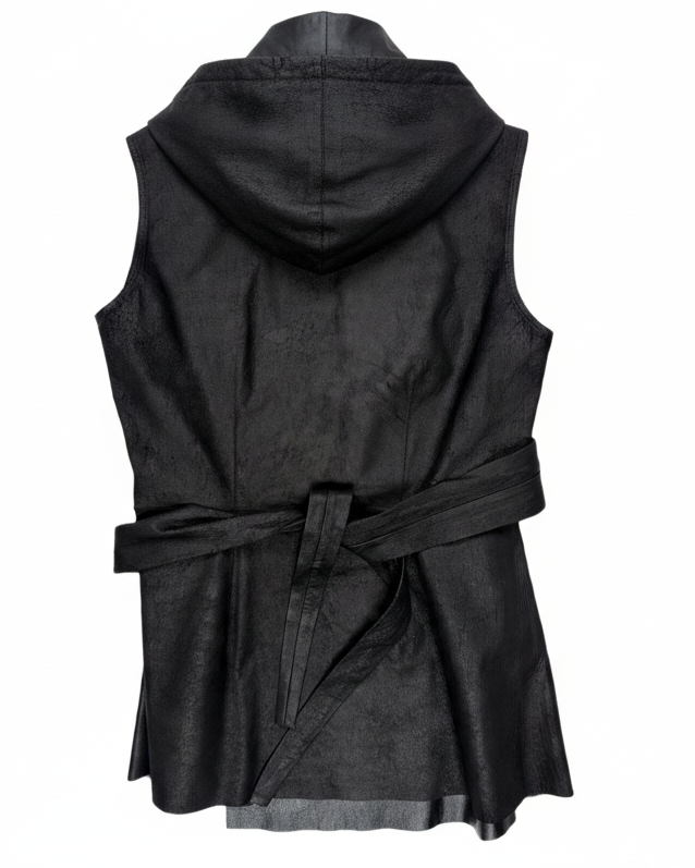 S/S22 Rick Owens "Fogachine" Lambskin Belted Vest