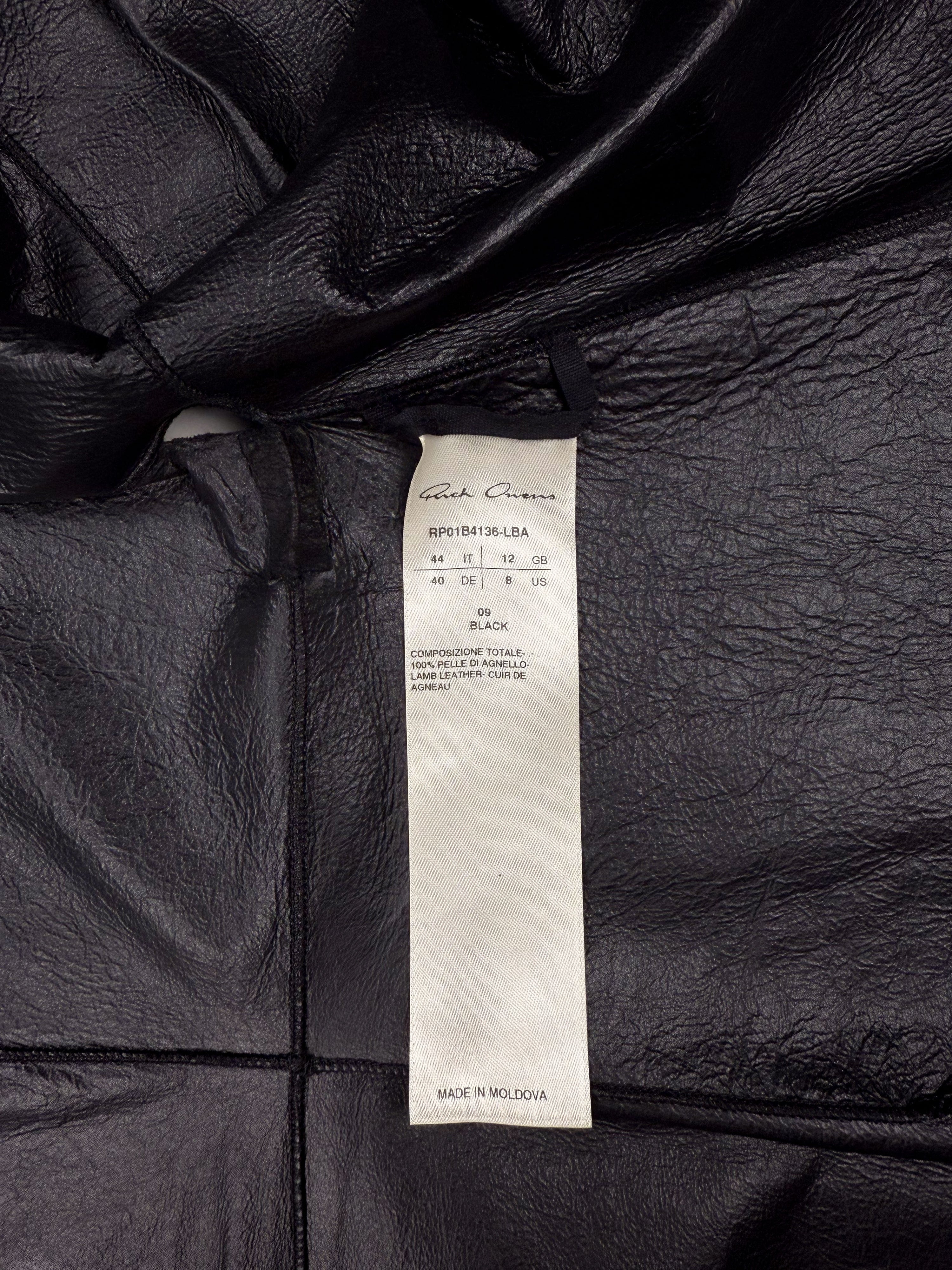S/S22 Rick Owens "Fogachine" Lambskin Belted Vest