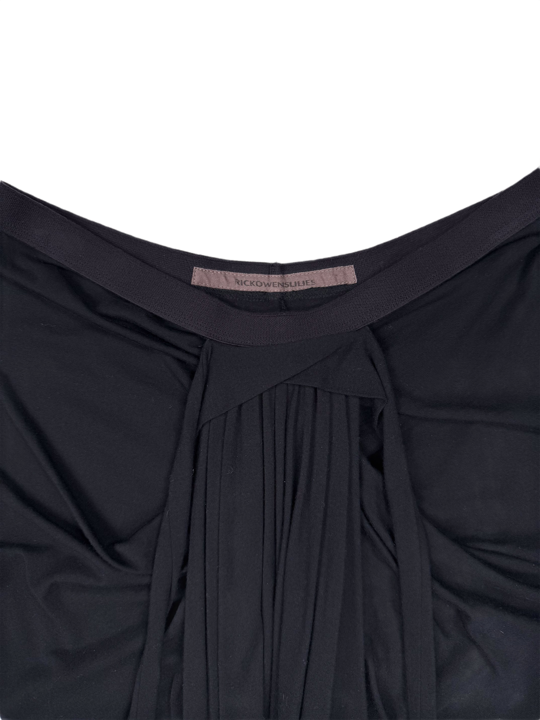 Rick Owens Lilies Front Draped Maxi Skirt
