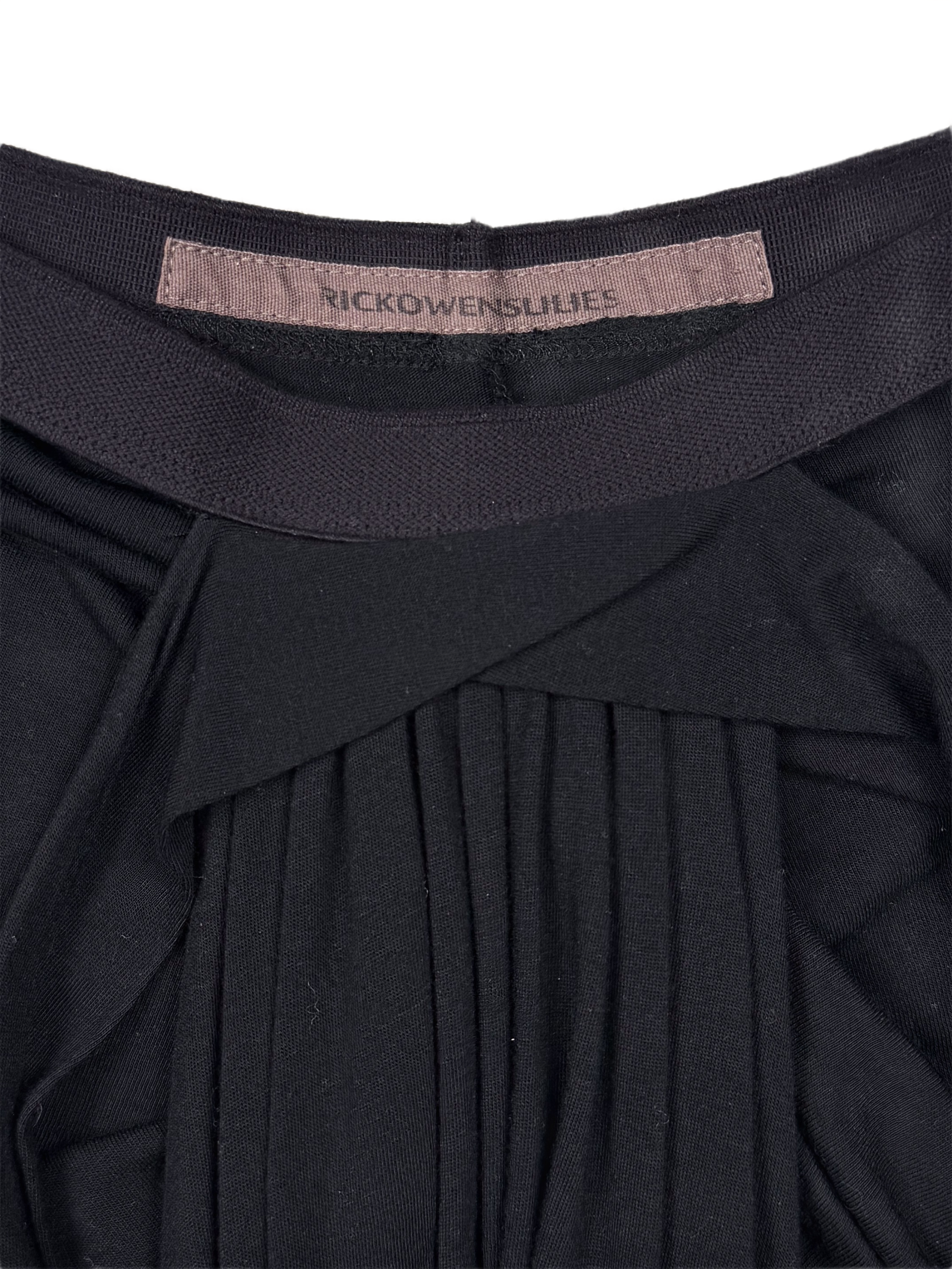 Rick Owens Lilies Front Draped Maxi Skirt