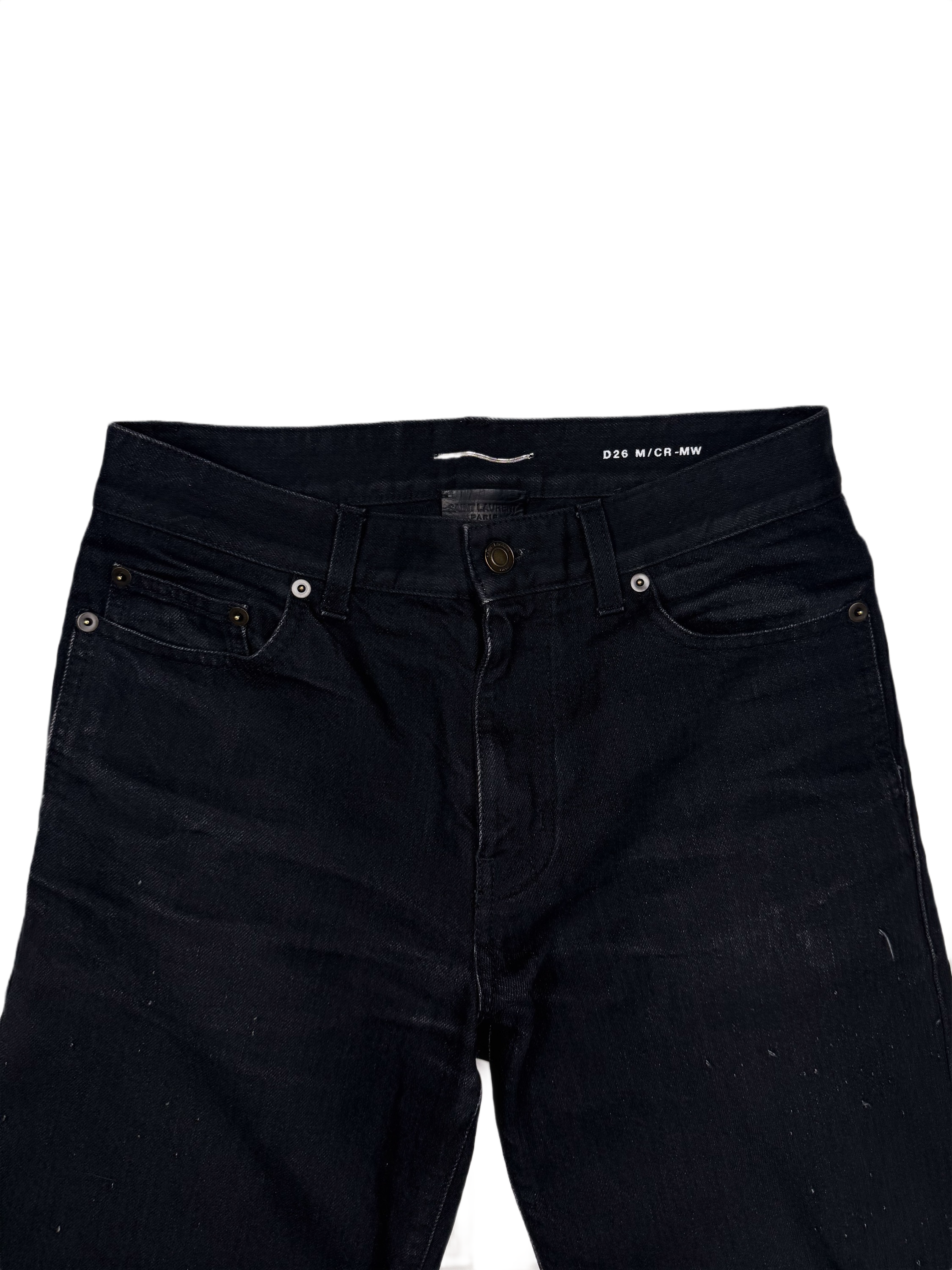 Saint Laurent Paris ‘D26’ Black Carrot Fit Denim