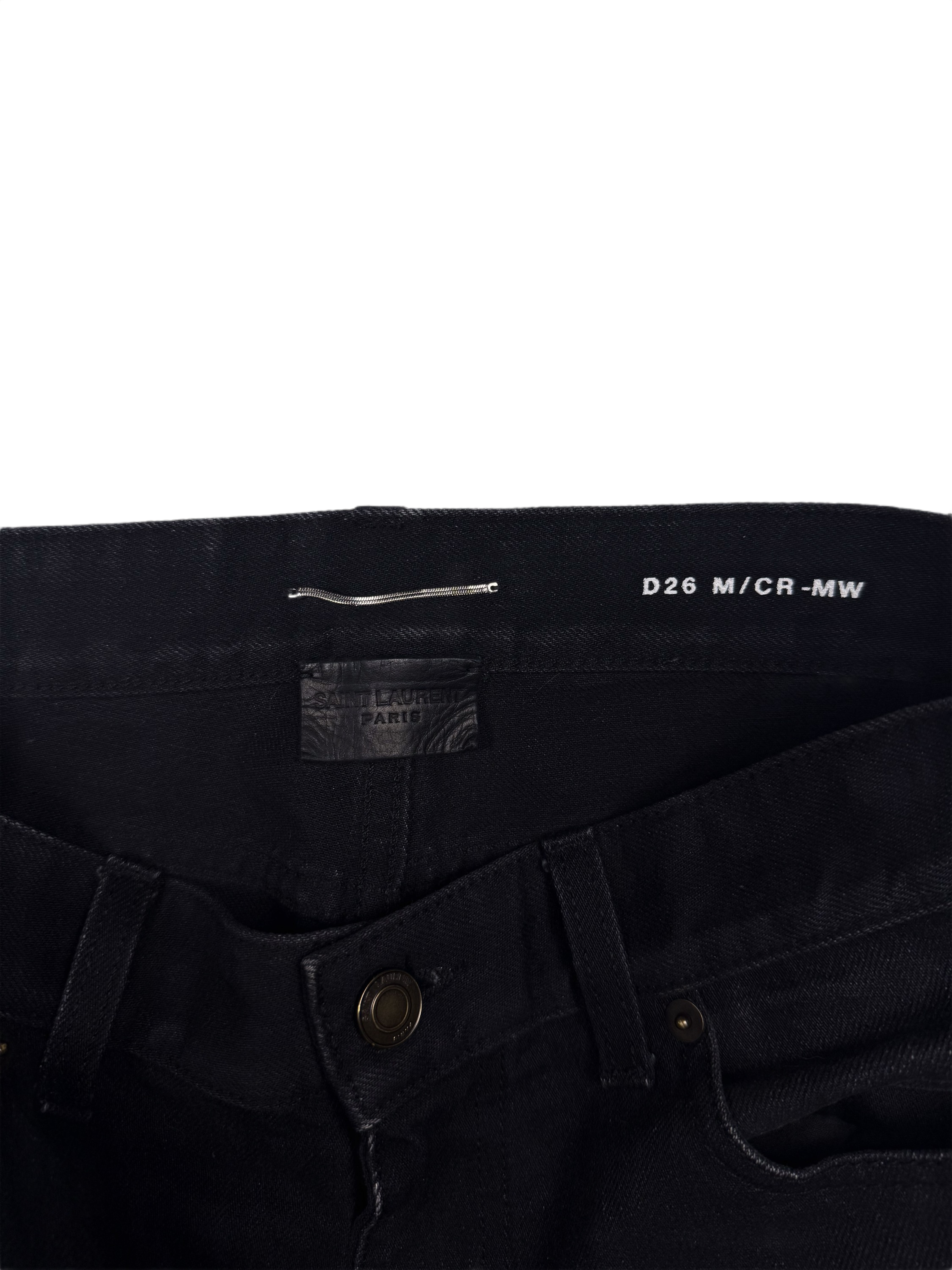 Saint Laurent Paris ‘D26’ Black Carrot Fit Denim