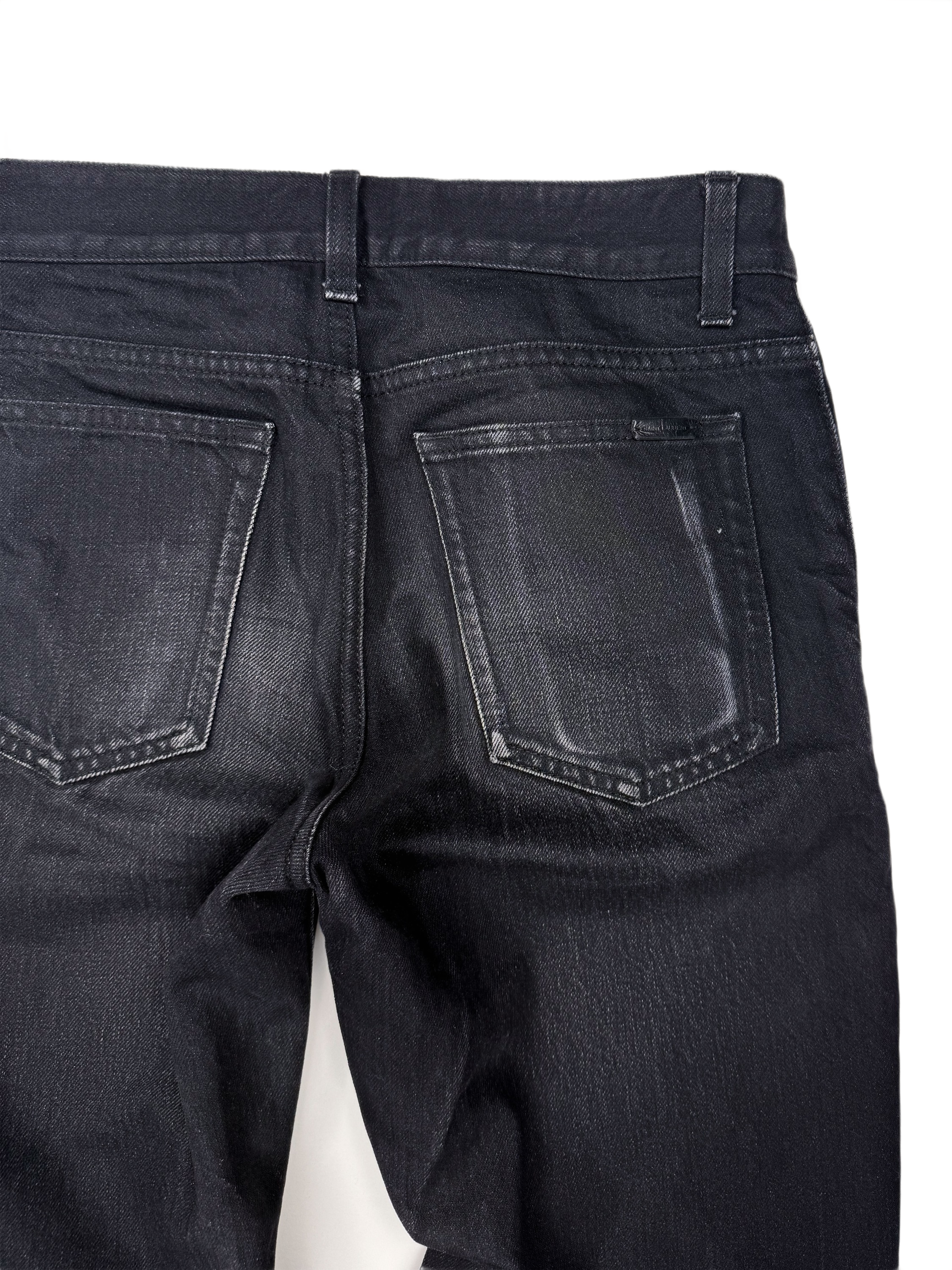 Saint Laurent Paris ‘D26’ Black Carrot Fit Denim
