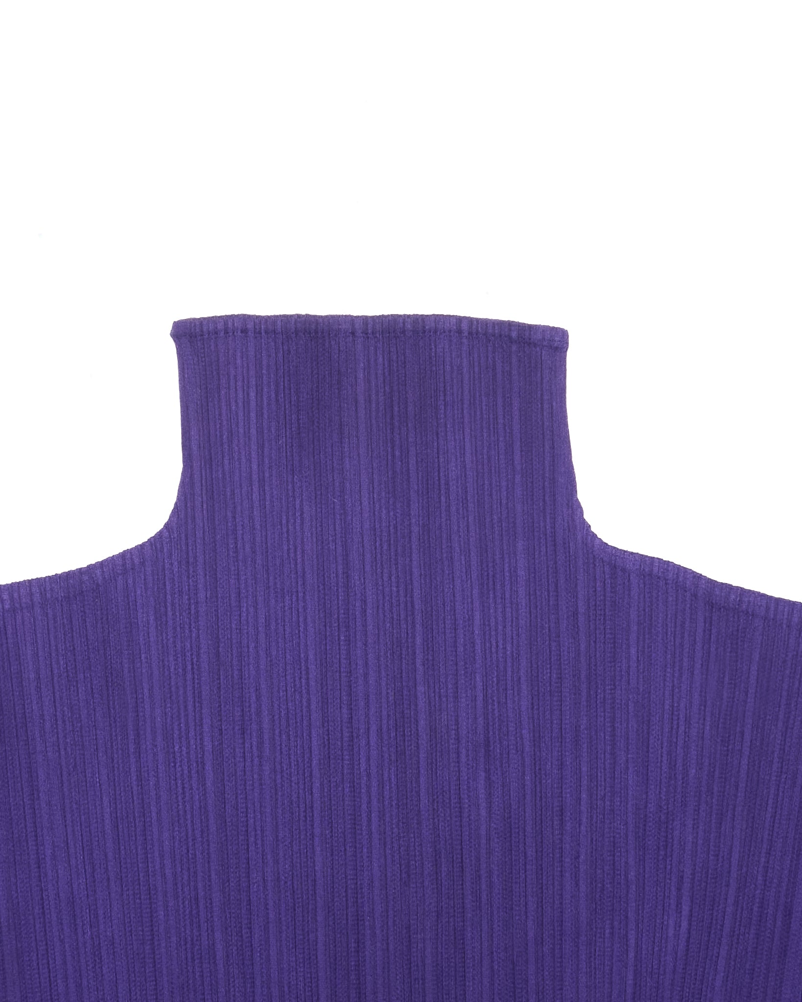 Issey Miyake PLEATS PLEASE Purple Long Sleeve Turtleneck