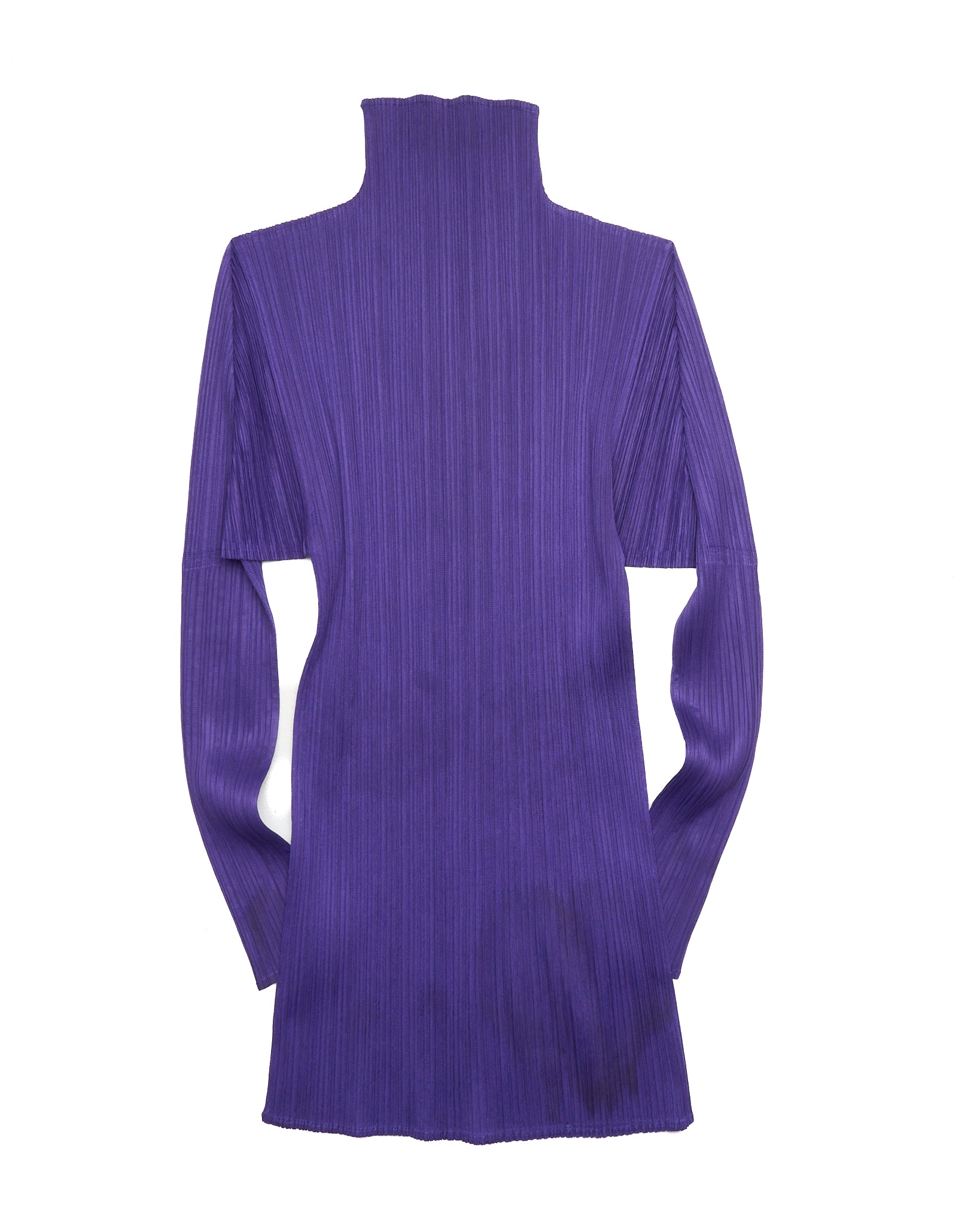 Issey Miyake PLEATS PLEASE Purple Long Sleeve Turtleneck