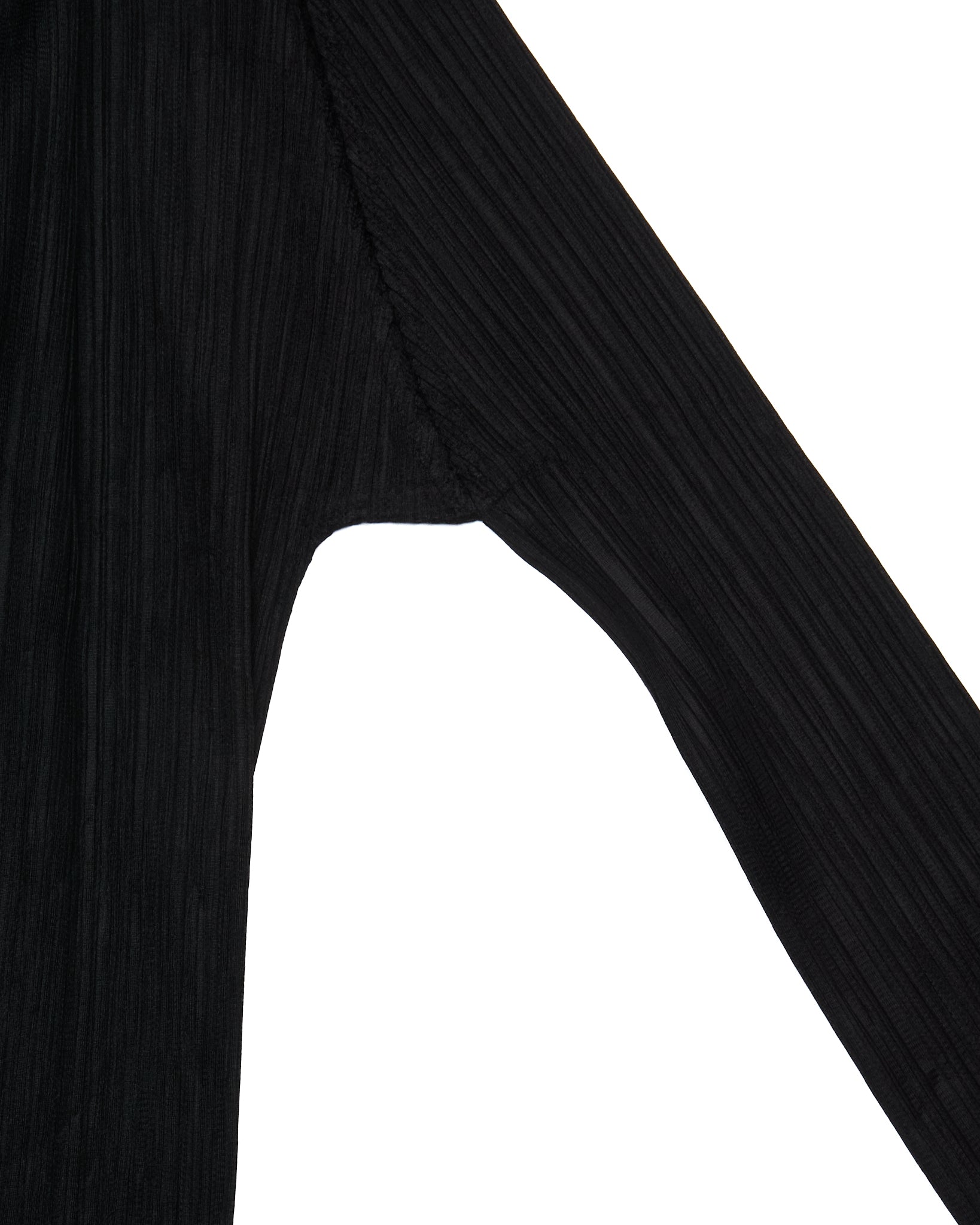 Issey Miyake PLEATS PLEASE Silver Chain Trompe L’Oeil Open Cardigan