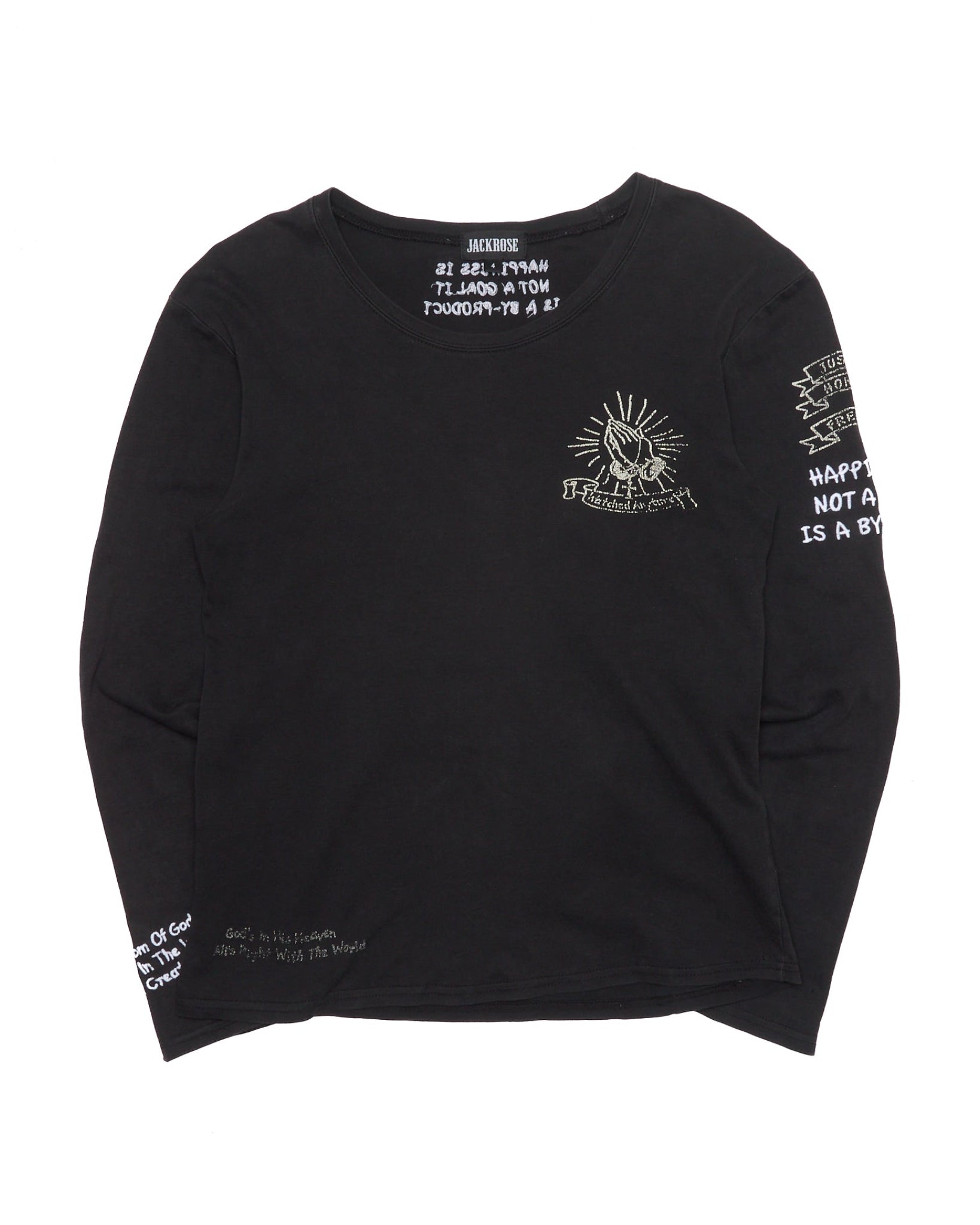 Early 00s JACKROSE Embroidered 'Mother Mary' Graphic Long-sleeves