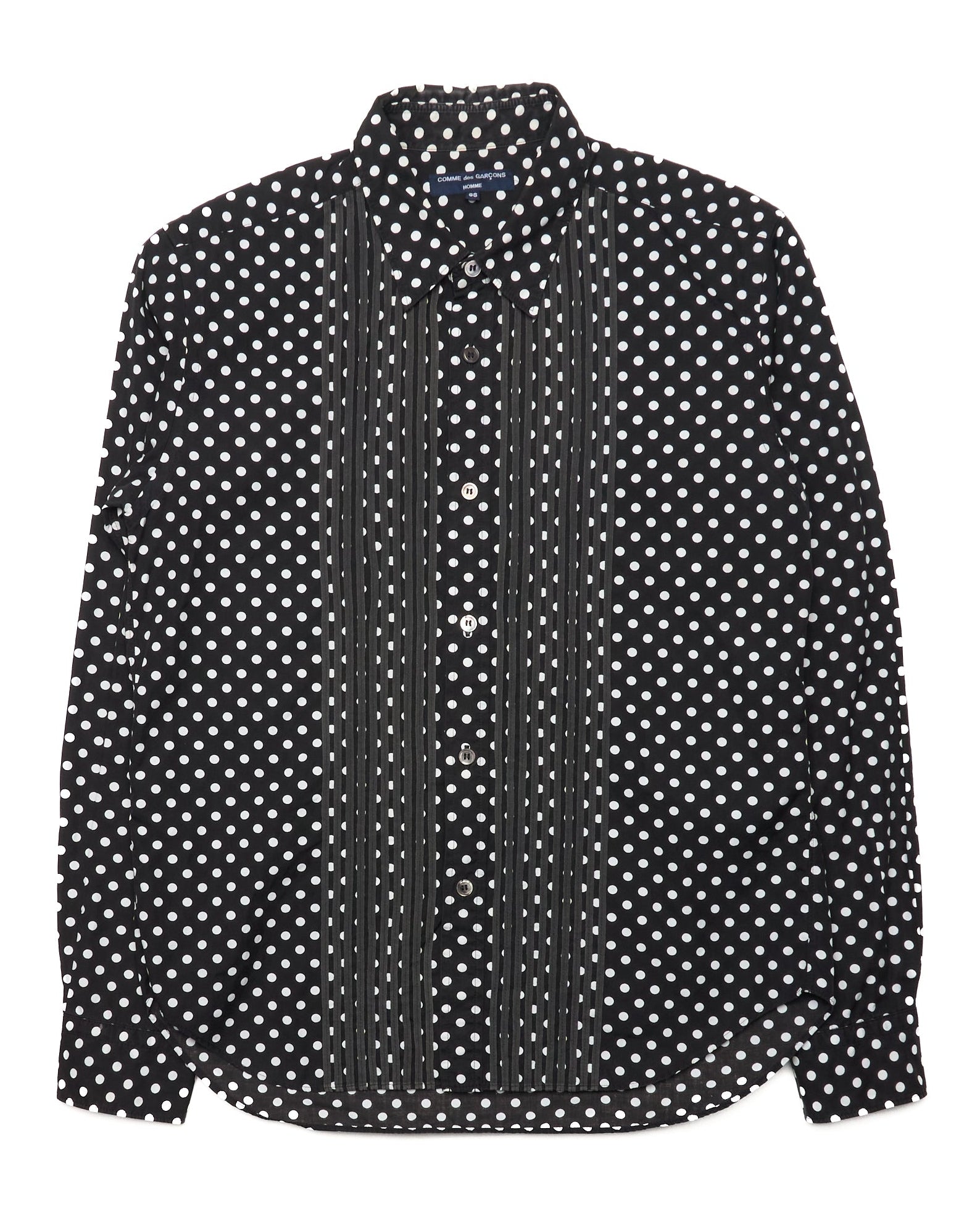 S/S06 COMME des GARCONS HOMME Polka Dot Long Sleeve Button Up