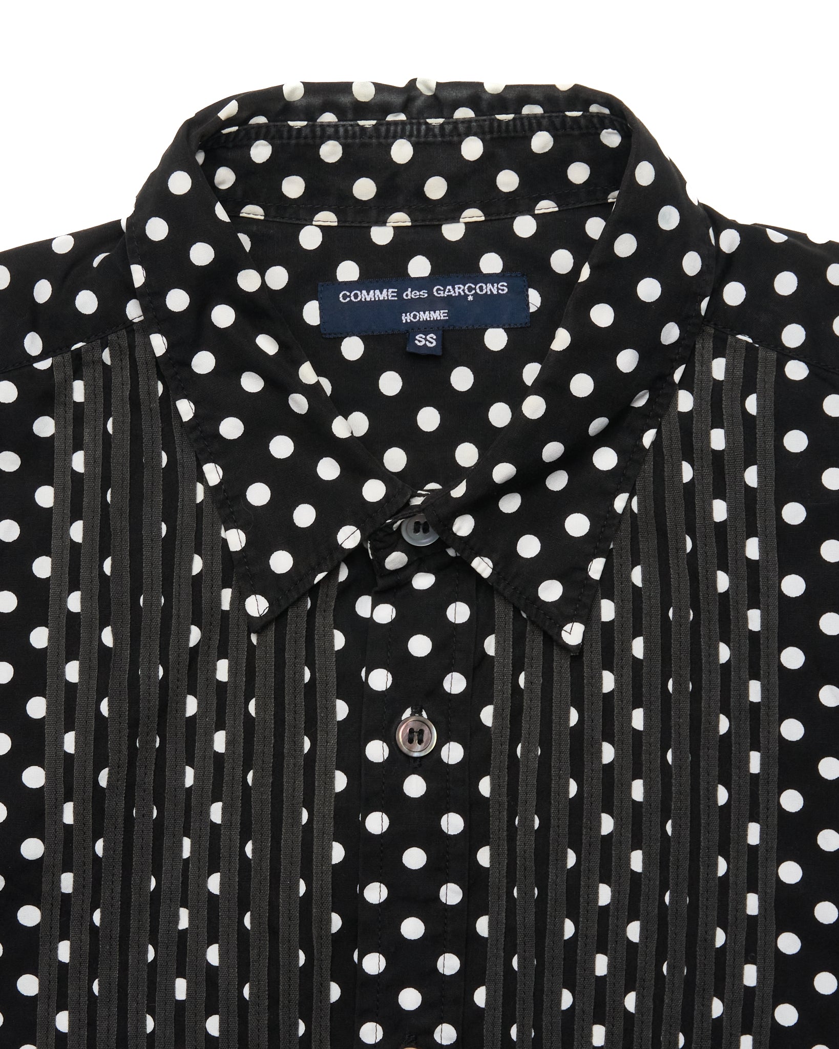 S/S06 COMME des GARCONS HOMME Polka Dot Long Sleeve Button Up