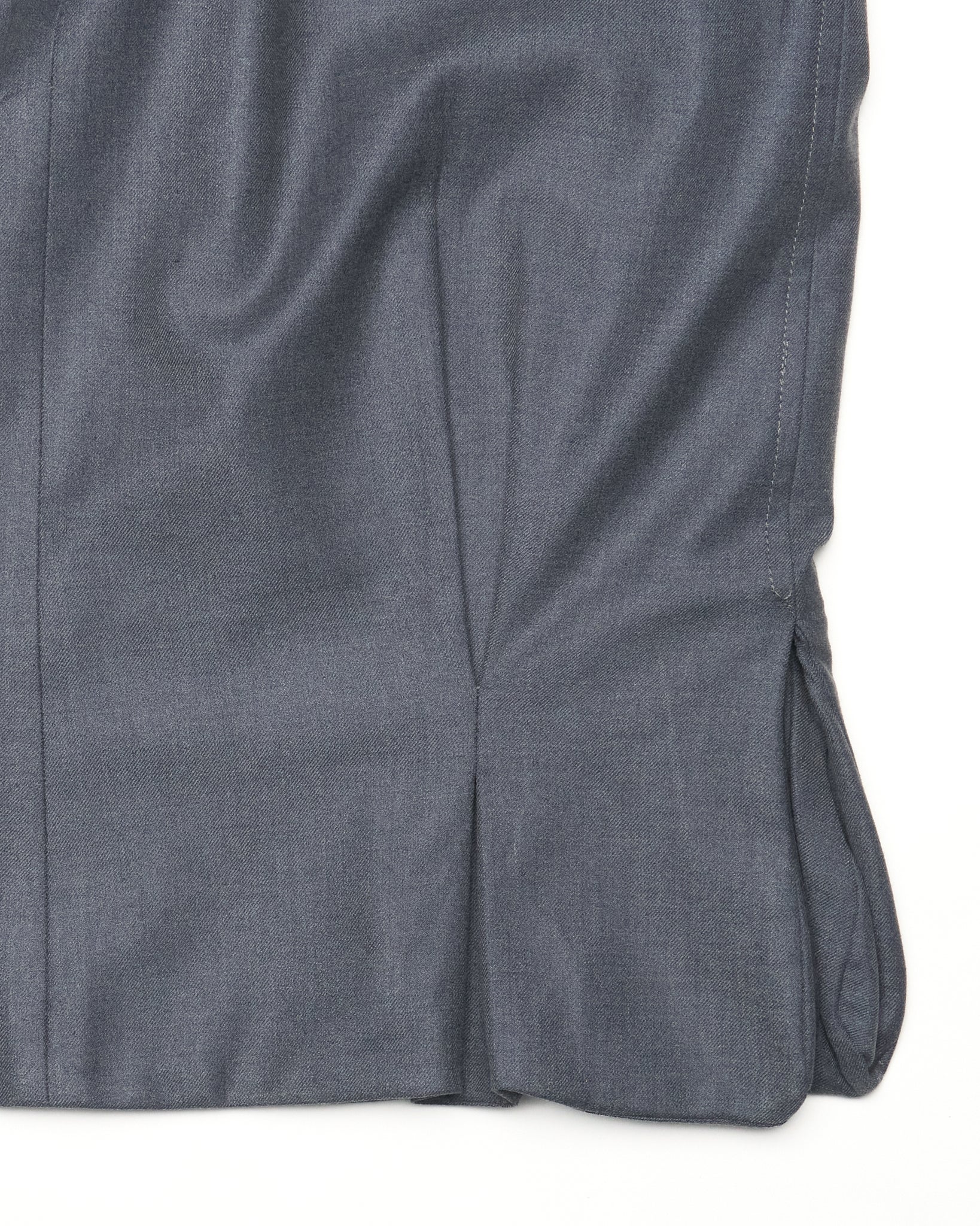 Hussein Chalayan Grey Pleated Pencil Midi Skirt