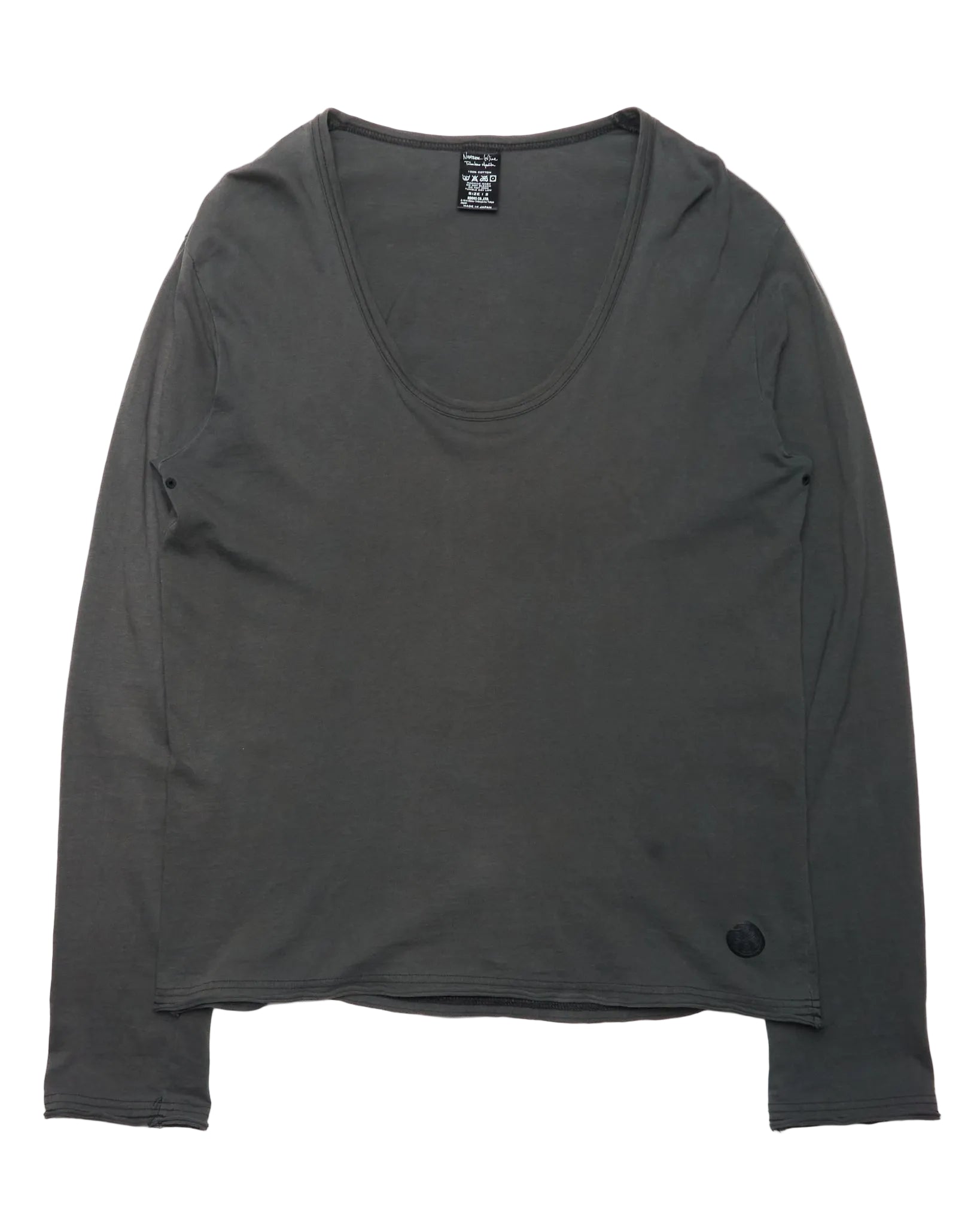 F/W06 Number (N)ine Aqua Marine Scoop Neck Long-sleeves