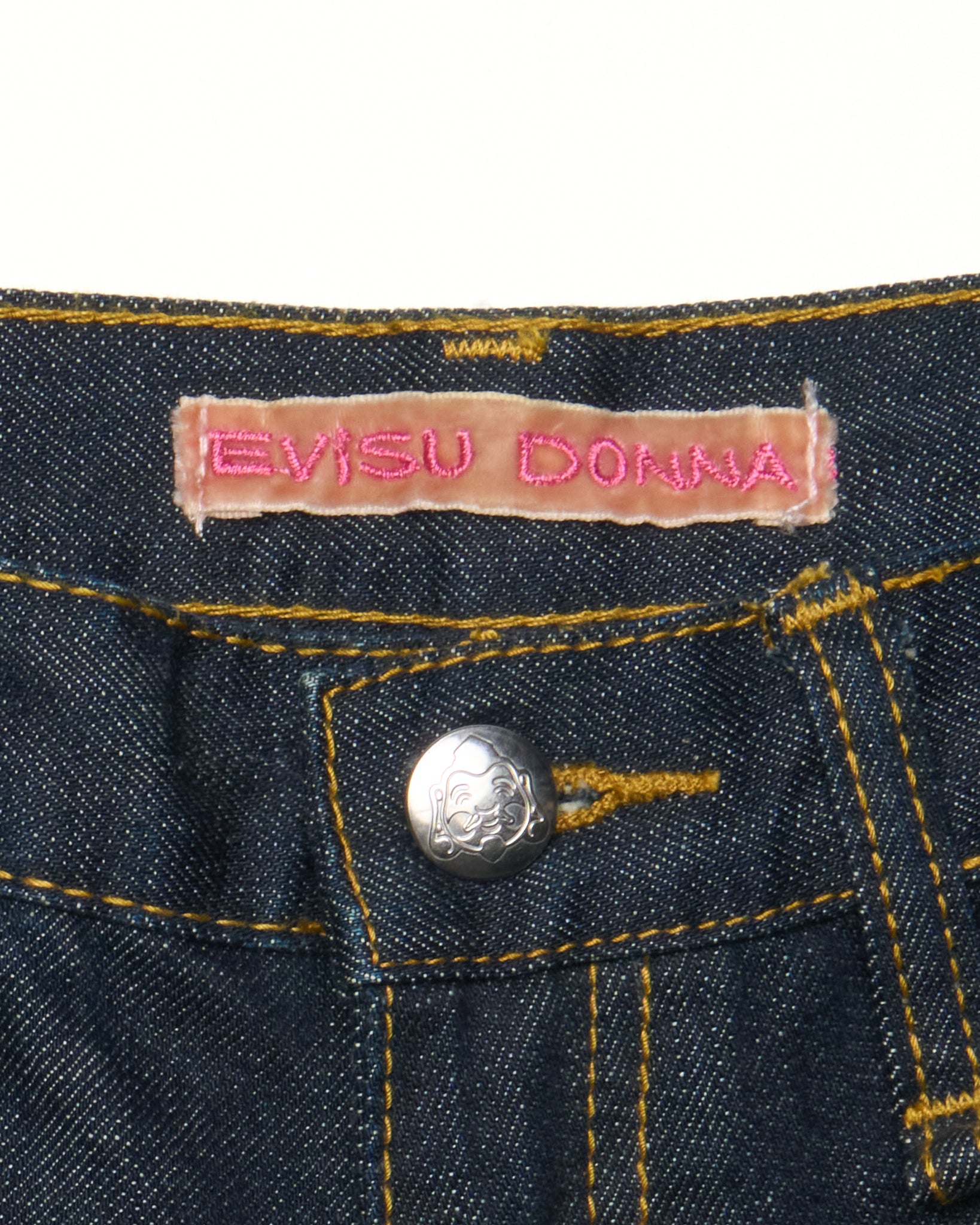 Early 00s EVISU DONNA Hand-Paint Flare Jeans