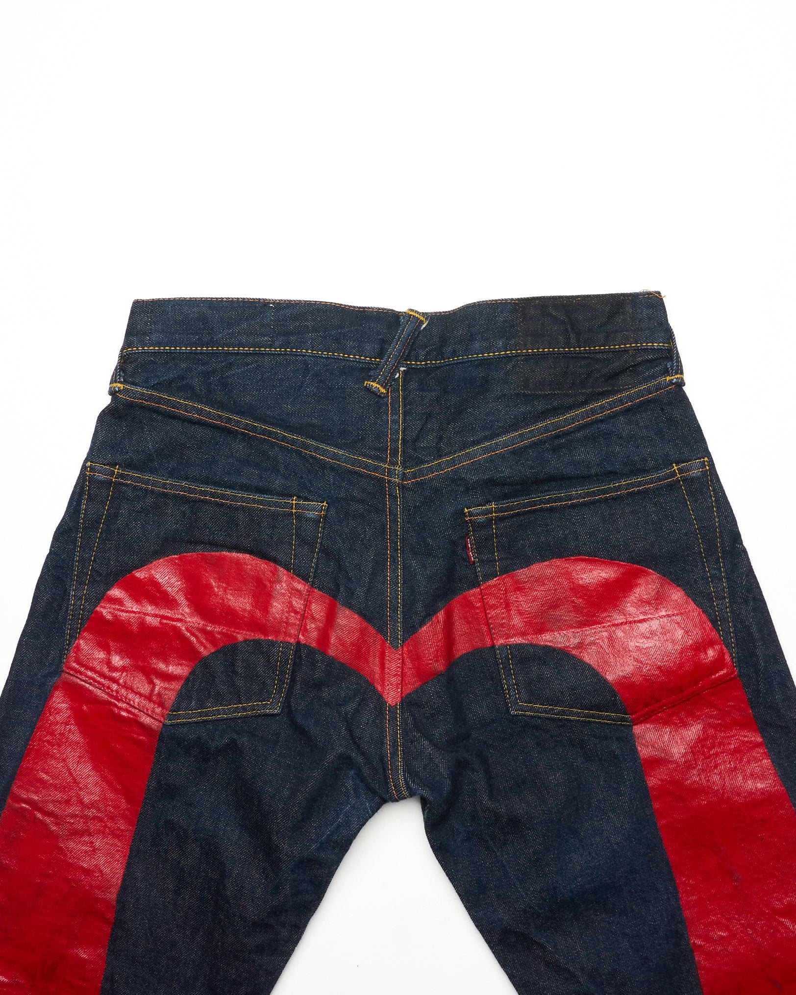 Late 90s EVISU Hand Paint Diakoku Selvedge Jeans