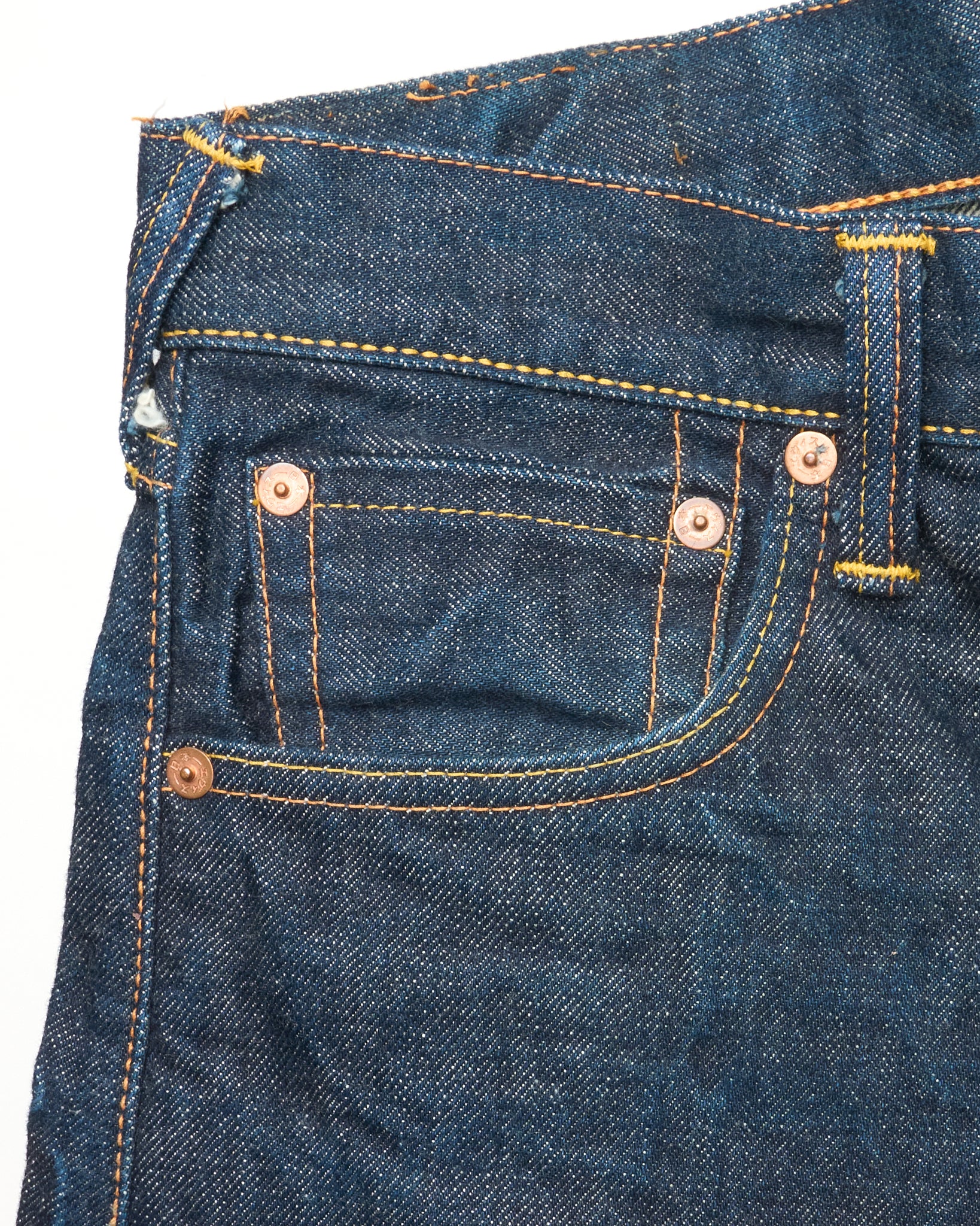 Late 90s EVISU Hand Paint Diakoku Selvedge Jeans