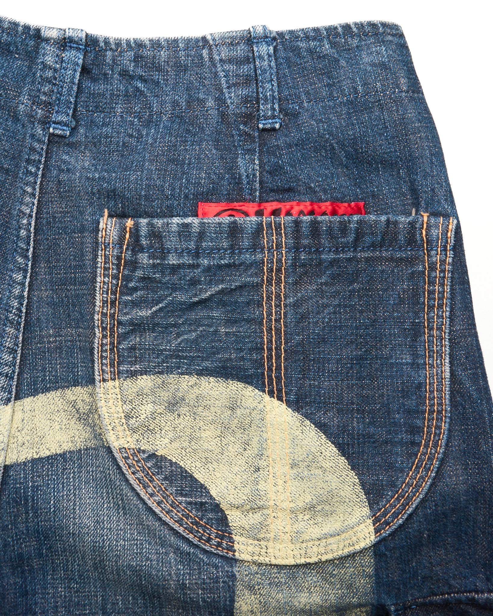 Early 00s EVISU YAMANE Hand-Paint Daikoku Cargo Denim