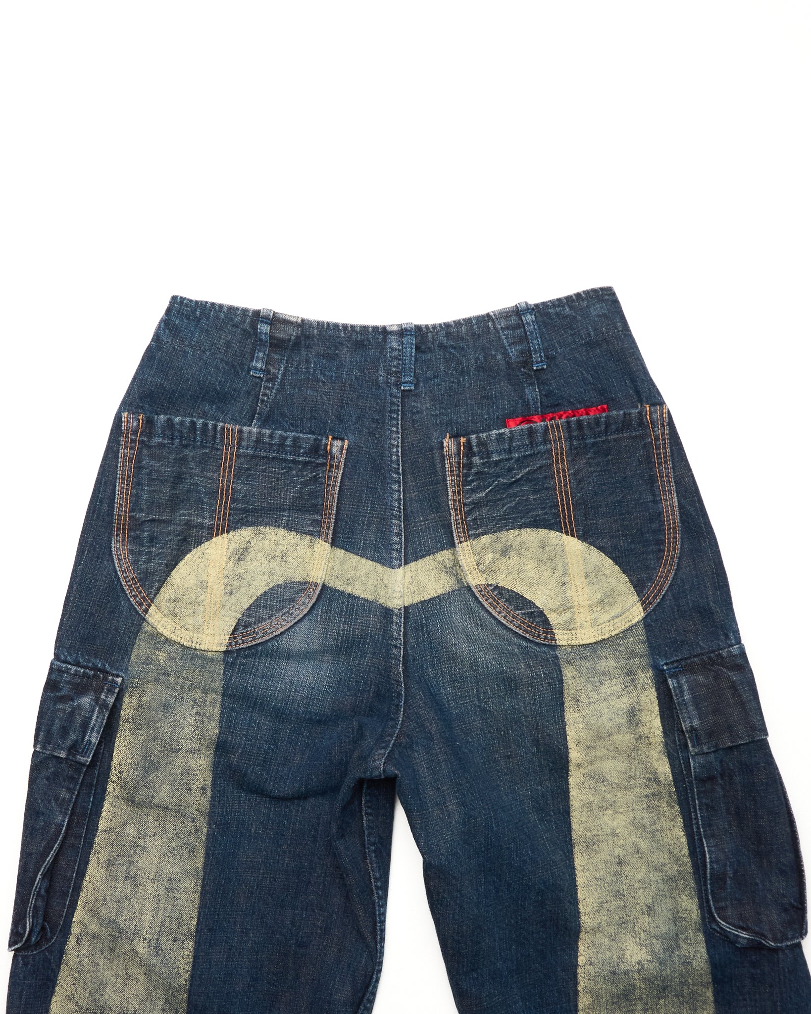 Early 00s EVISU YAMANE Hand-Paint Daikoku Cargo Denim