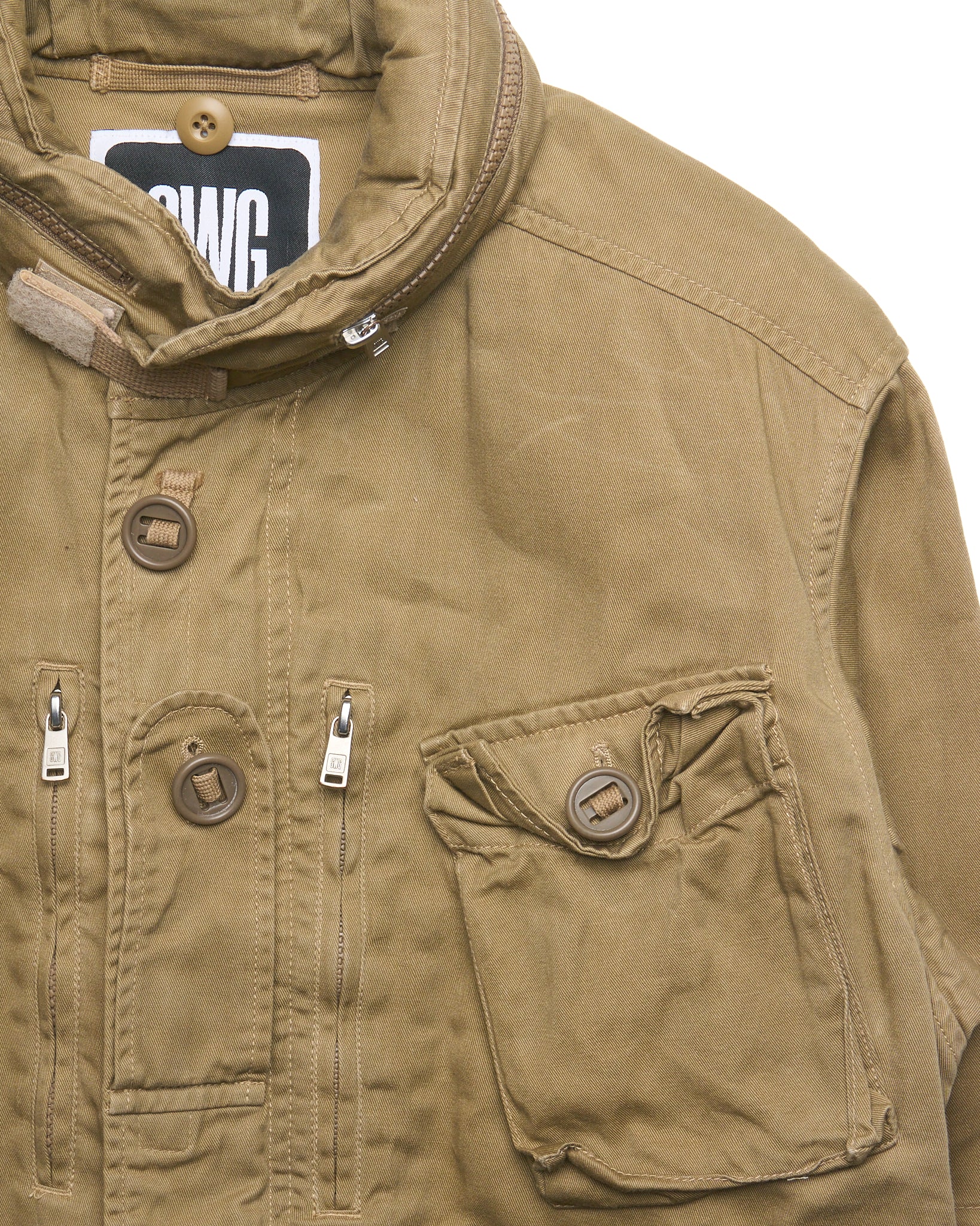 Early 00s Swagger Khaki Cargo Jacket