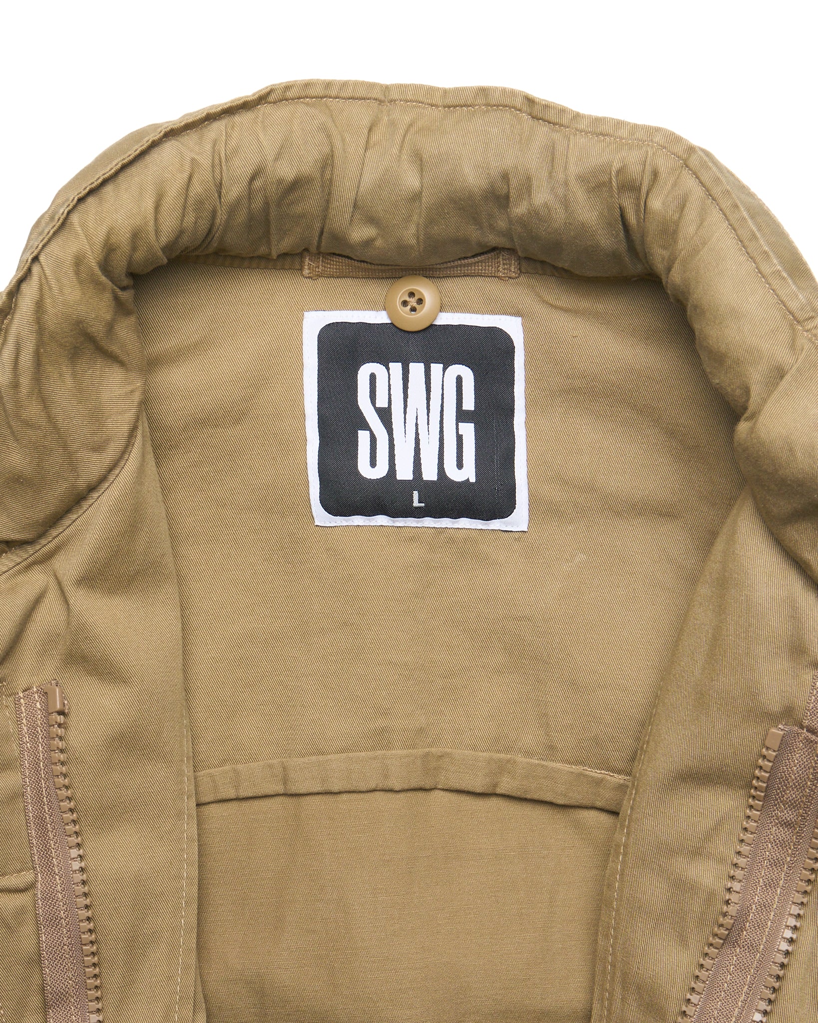 Early 00s Swagger Khaki Cargo Jacket