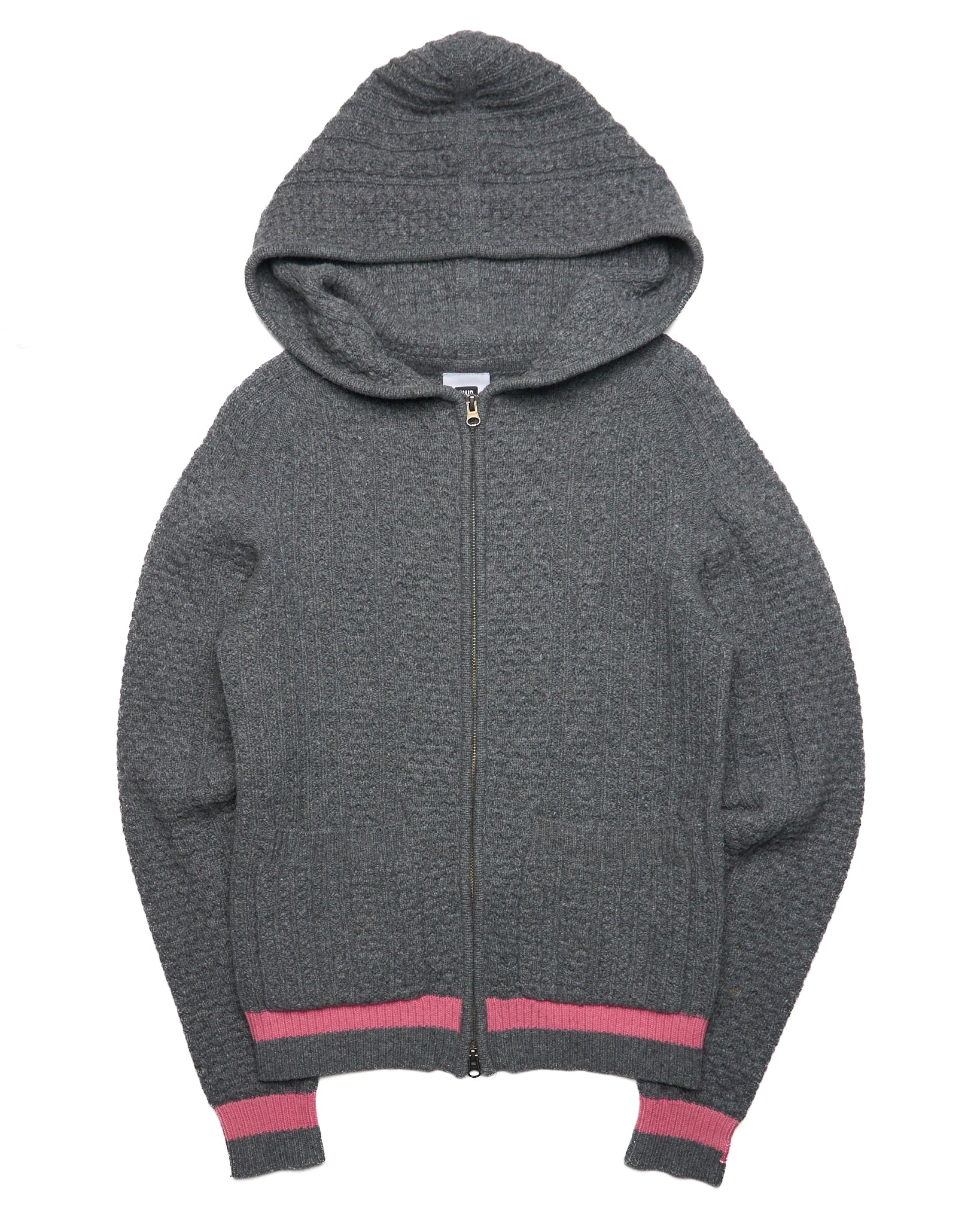 Late 00s Swagger Raglan Knit Zip-Hoodie