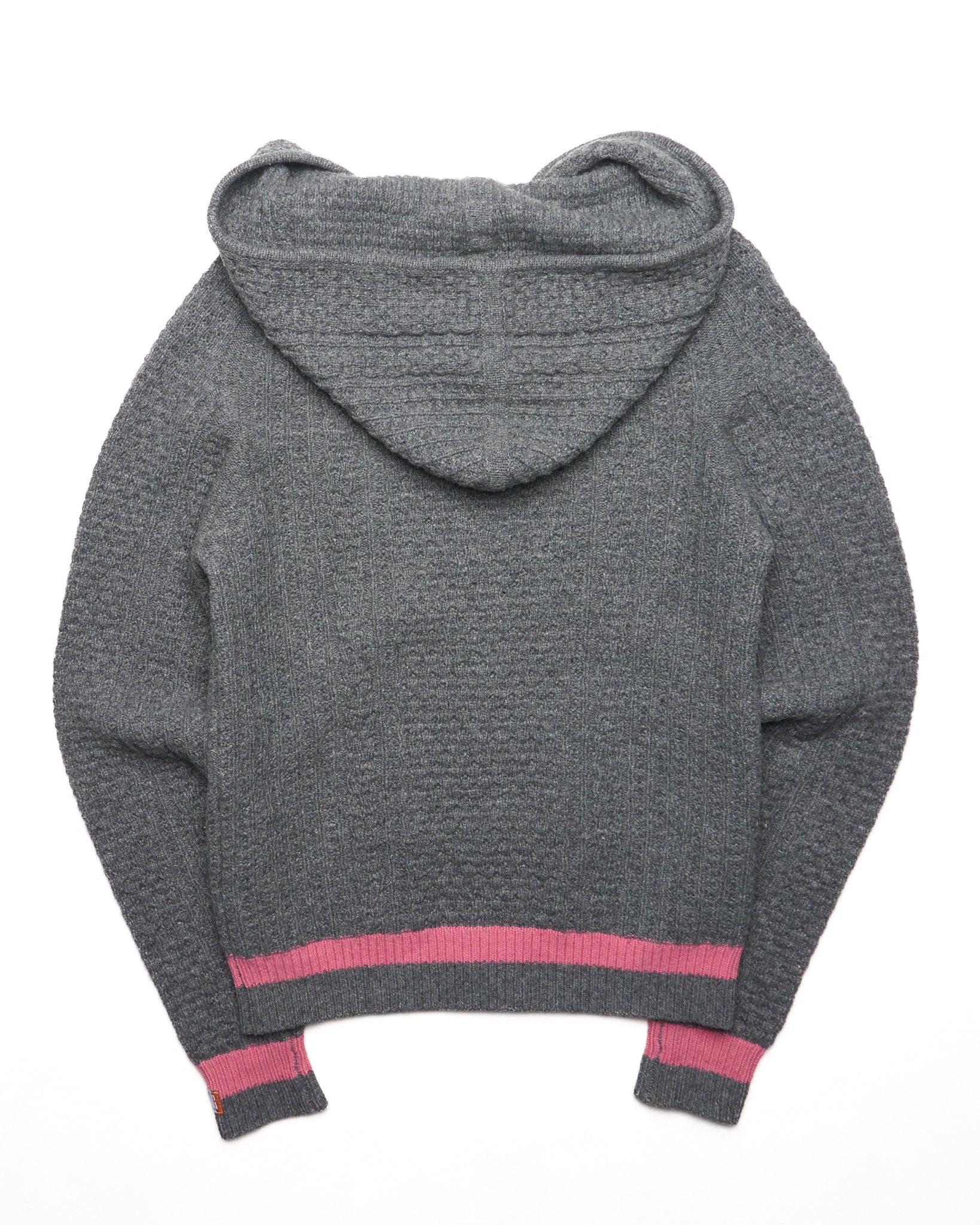 Late 00s Swagger Raglan Knit Zip-Hoodie