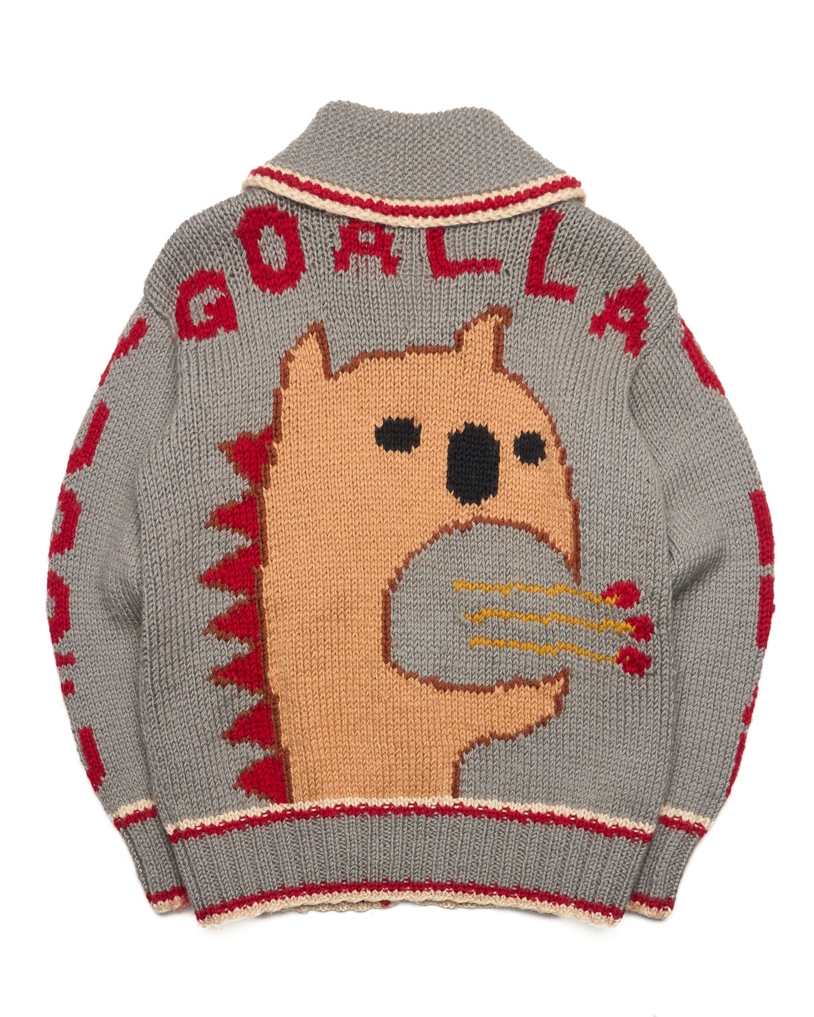 Early 00s EVISU “Goalla” Cowichan Sweater