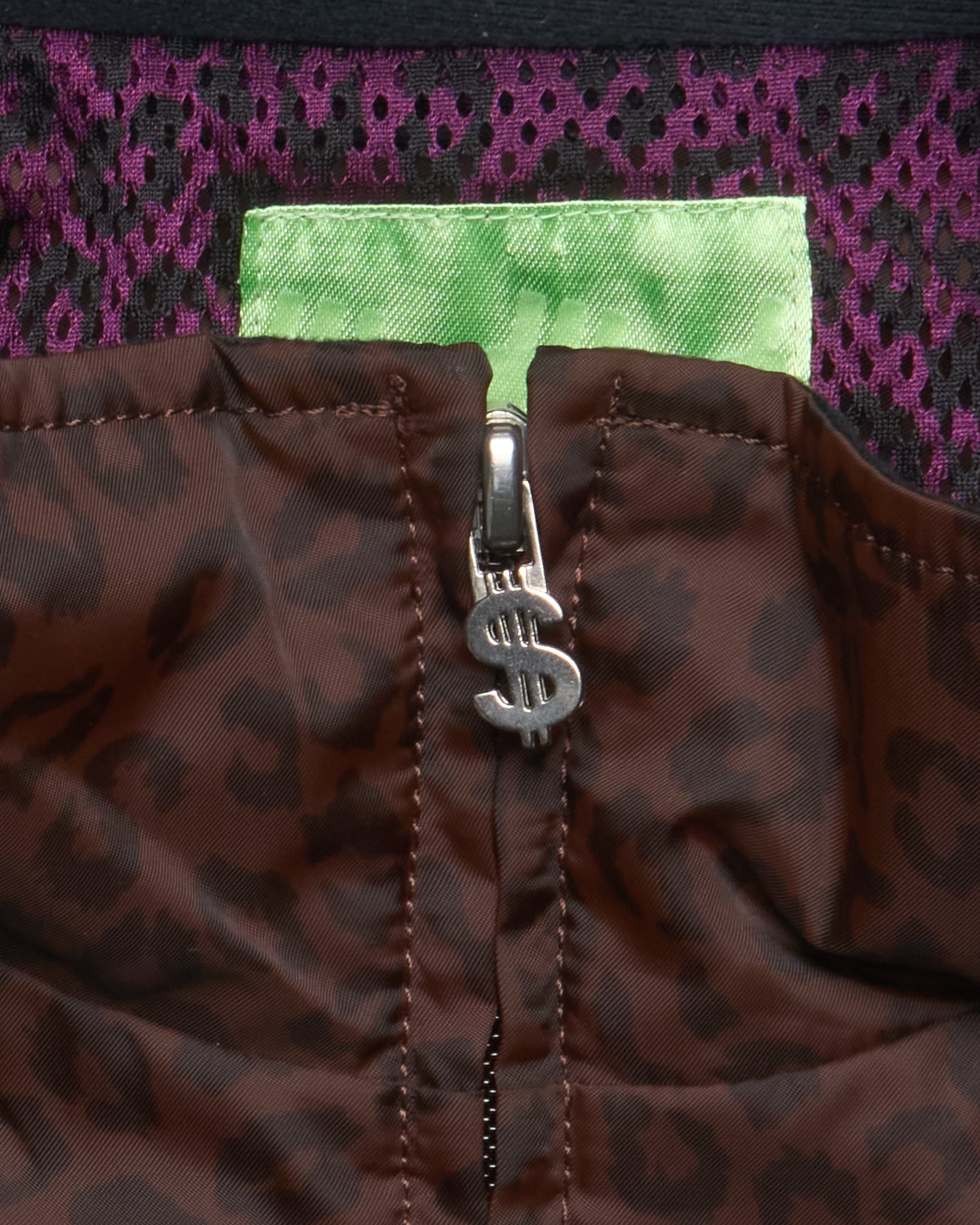 Early 00s Swagger Leopard Print Zip Shell Jacket