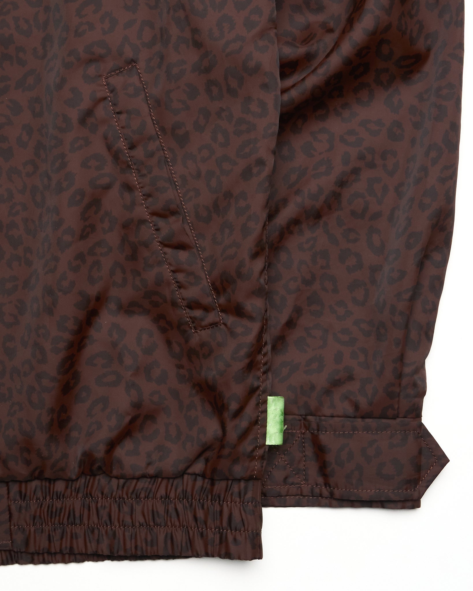 Early 00s Swagger Leopard Print Zip Shell Jacket