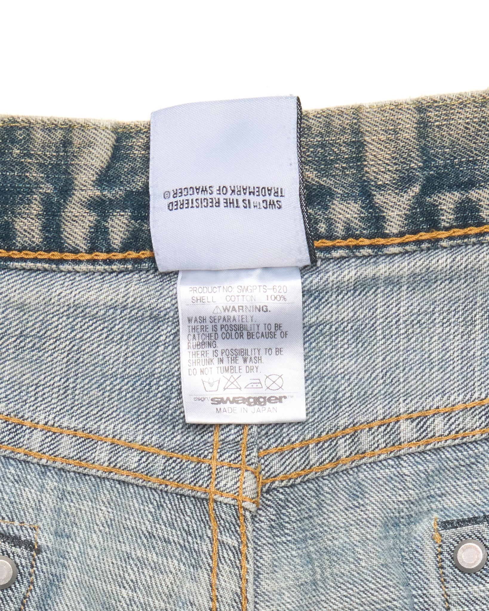 Early 00s Swagger Distressed Straight-Cut Jeans