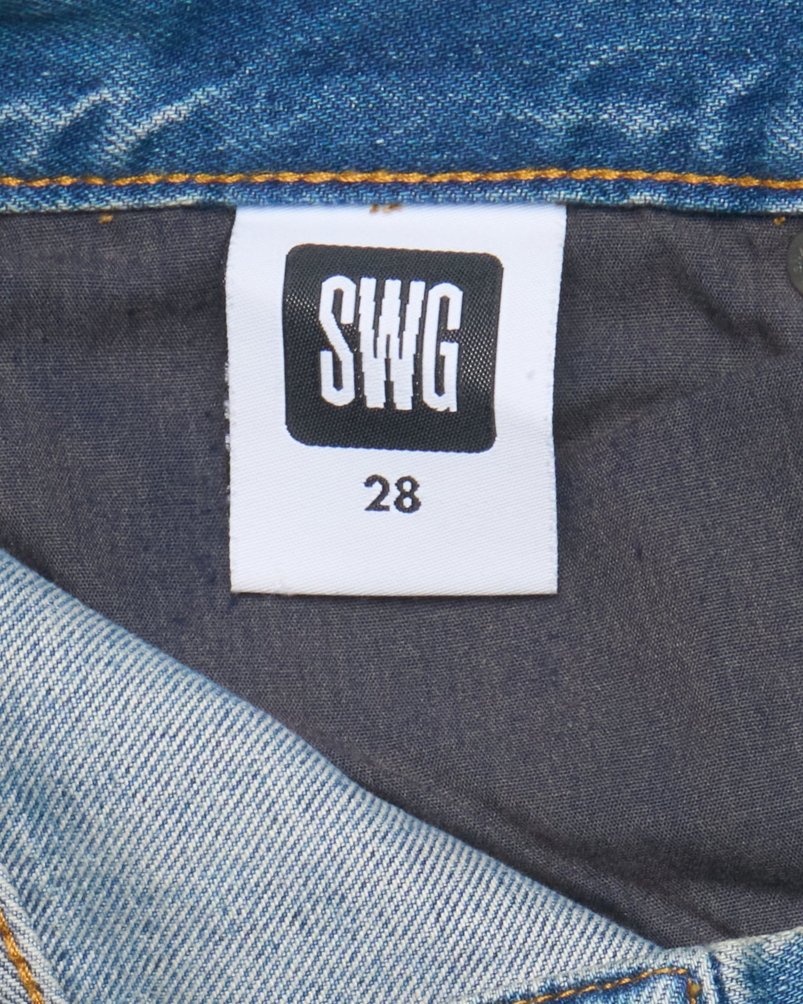 Late 00s Swagger Patchwork Crash Jeans